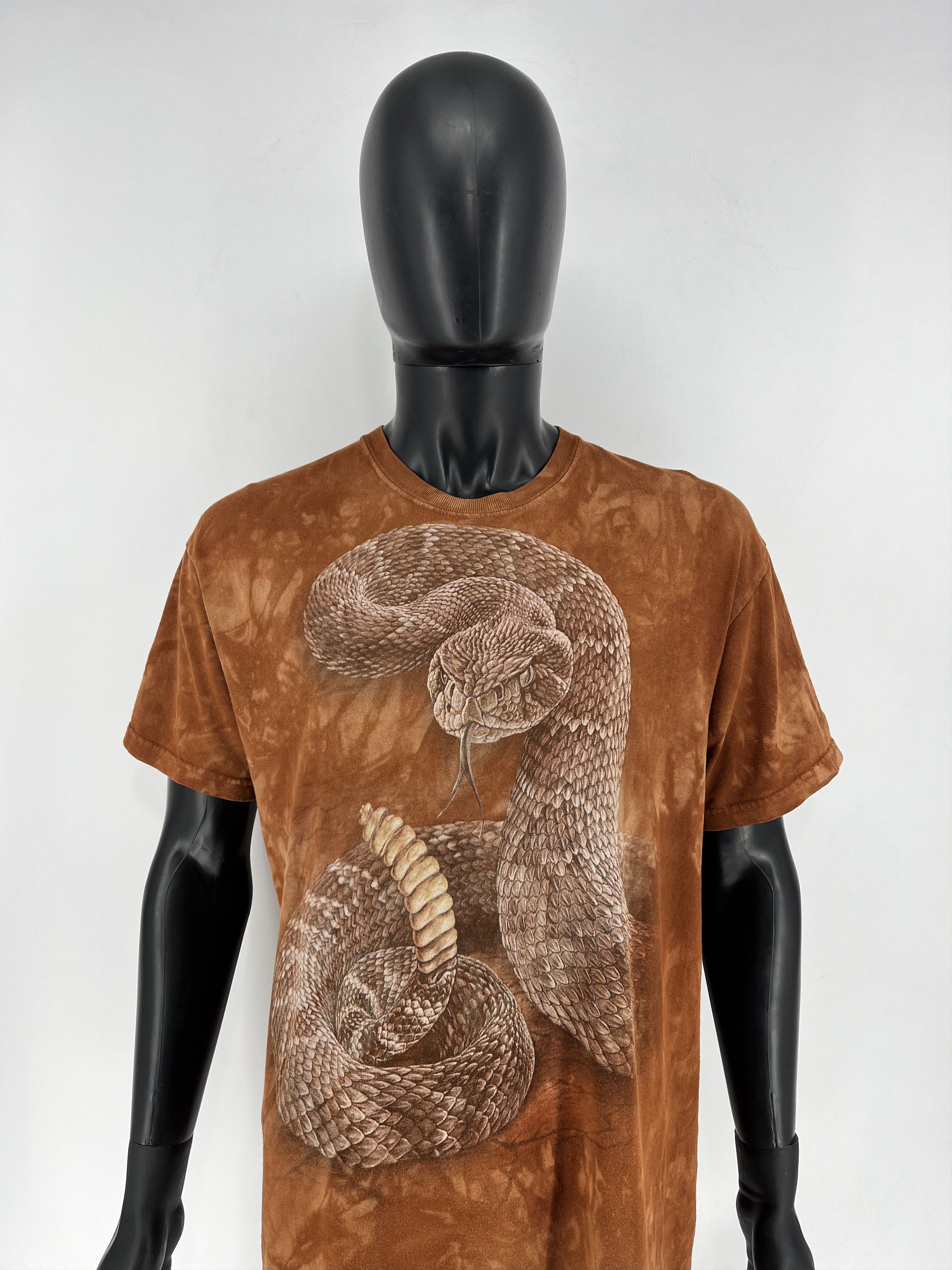 The Mountain × Vintage Y2K The Mountain Rattle Snake Graphic tee 00s orange tiedye Size US L / EU 52-54 / 3 - 1 Thumbnail
