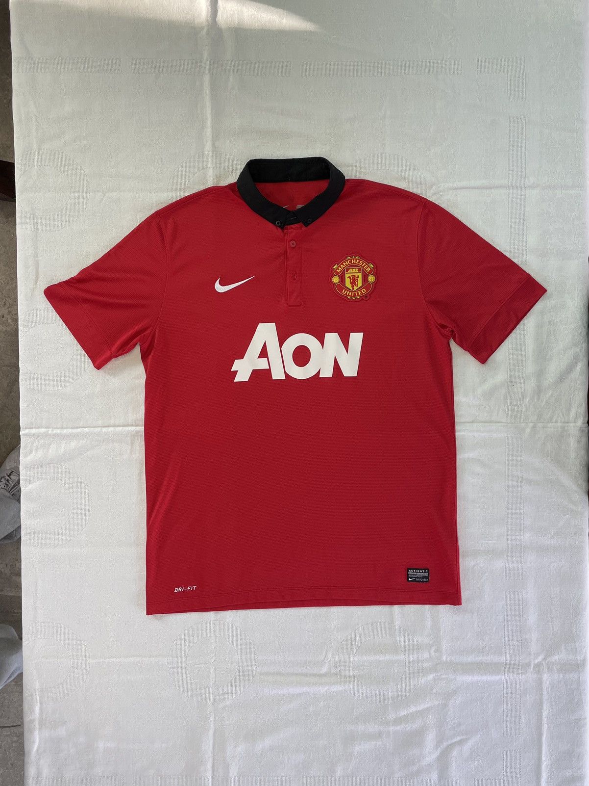 Nike Manchester United Jersey 20132014 Home Shirt Nike 532837-624 Size US L / EU 52-54 / 3 - 1 Thumbnail