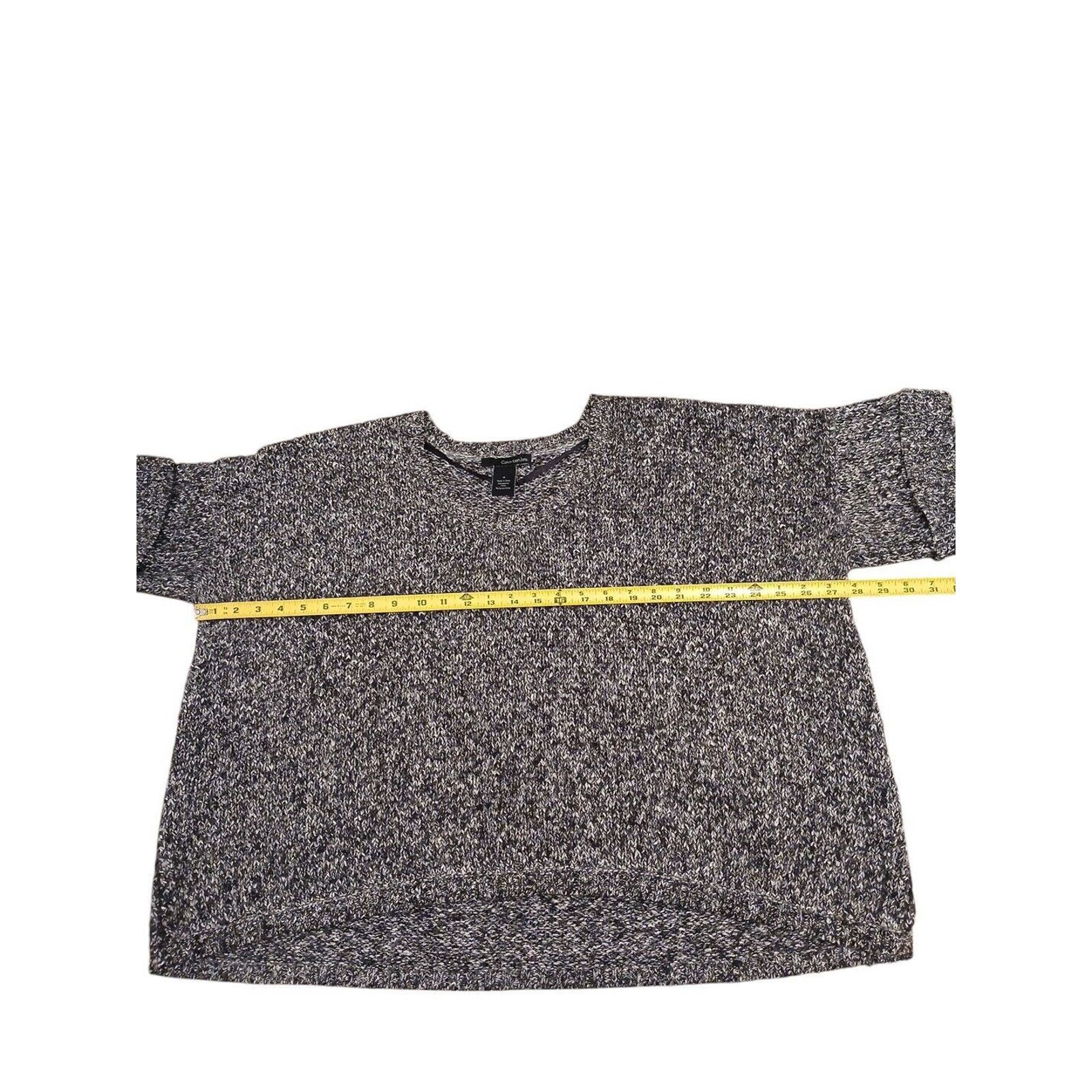 Calvin Klein Calvin Klein Sweater Women’s Size M Gray HI-LO 3/4 Sleeve Size M / US 6-8 / IT 42-44 - 8 Thumbnail
