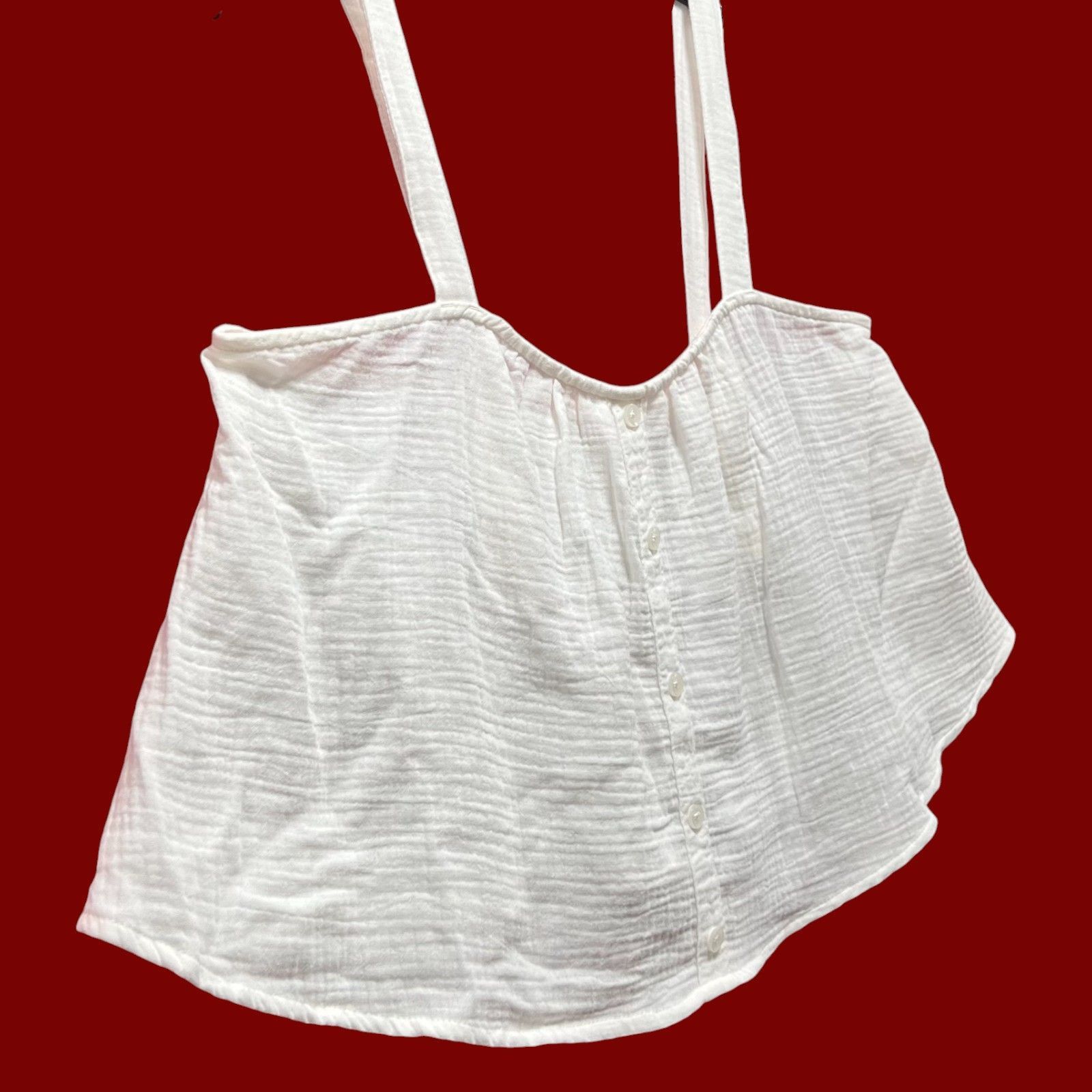Other Colsie - Women's Tiny Tank Top - White - Large Size L / US 10 / IT 46 - 13 Thumbnail