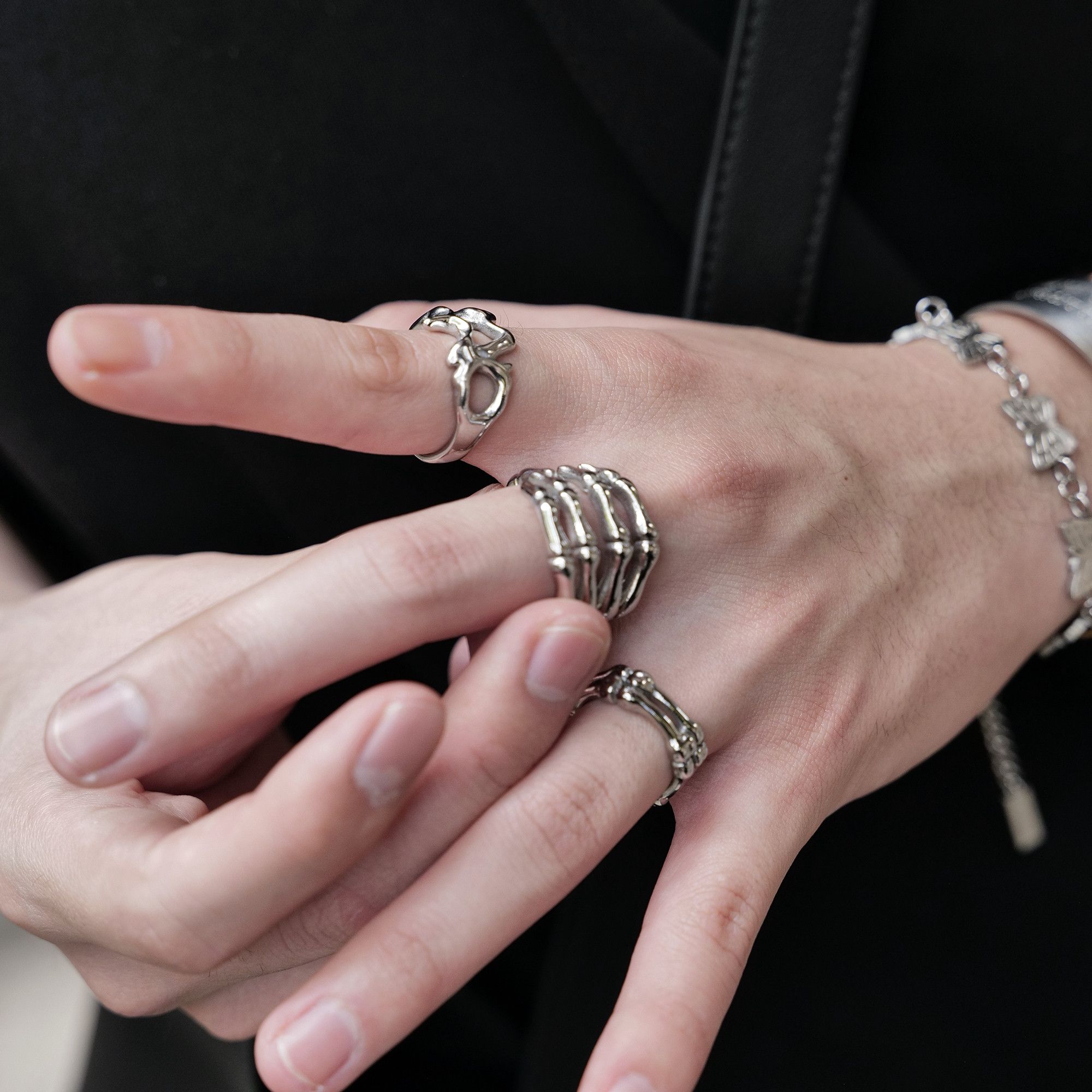 Jewelry New Trend Jewelry Rings Open Size Chrome Ring (Size 7-13) Size ONE SIZE - 1 Thumbnail