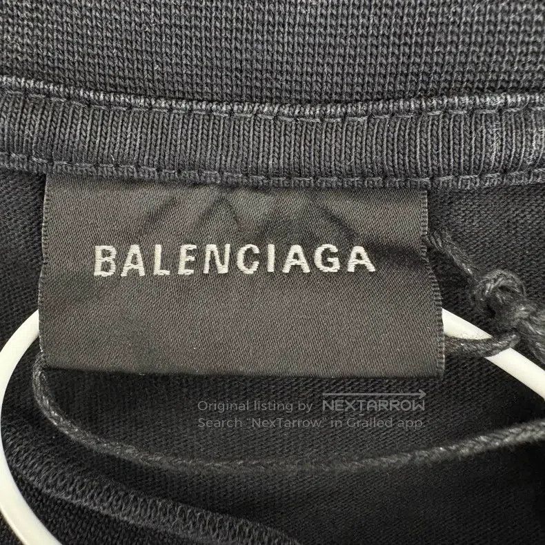 Balenciaga Balenciaga Washed Vintage Diamond T-Shirt Size US XS / EU 42 / 0 - 3 Thumbnail