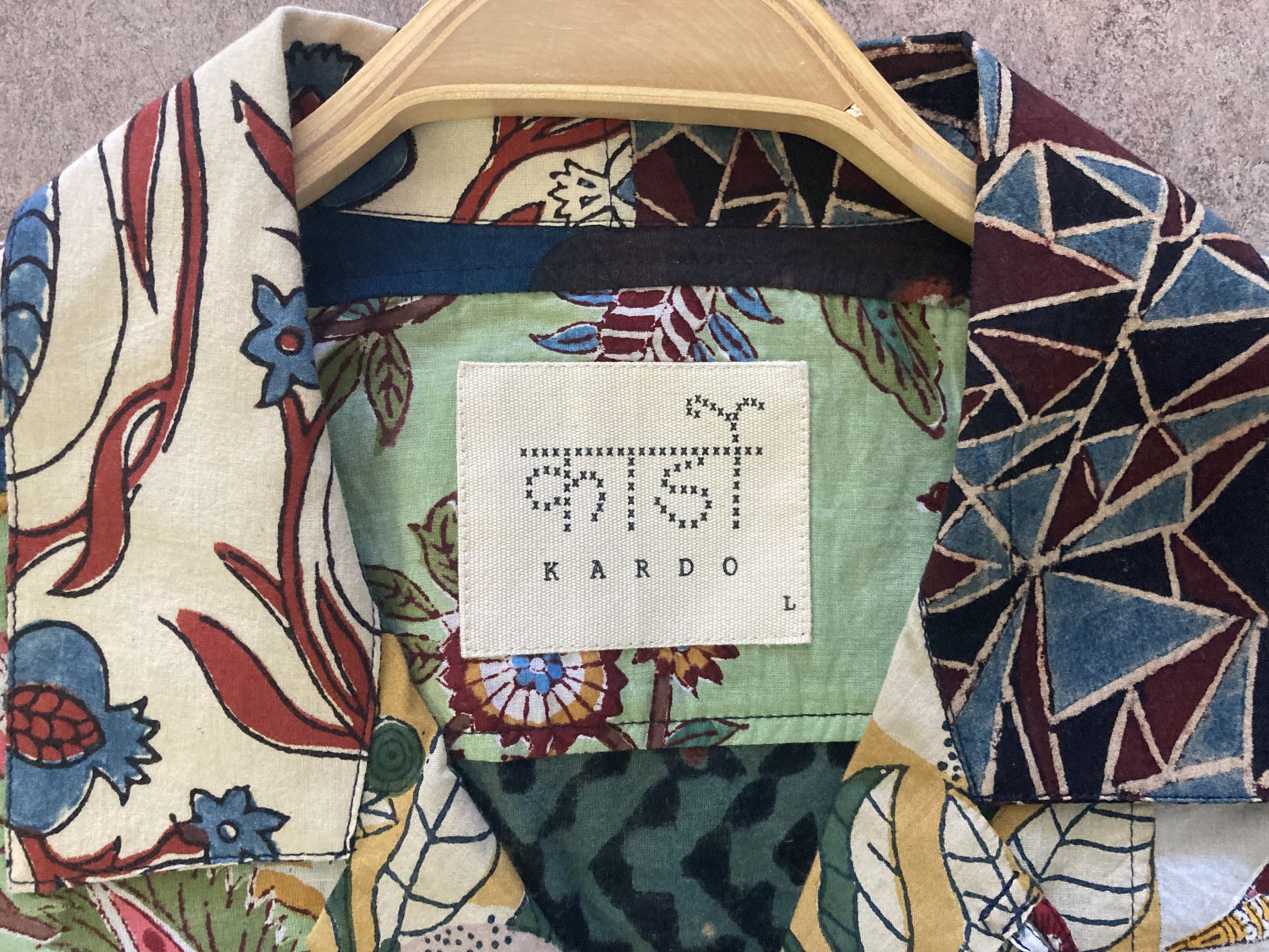 Kardo Kardo Patchwork Shirt with Multicolored Pattern L XL Size US L / EU 52-54 / 3 - 10 Thumbnail