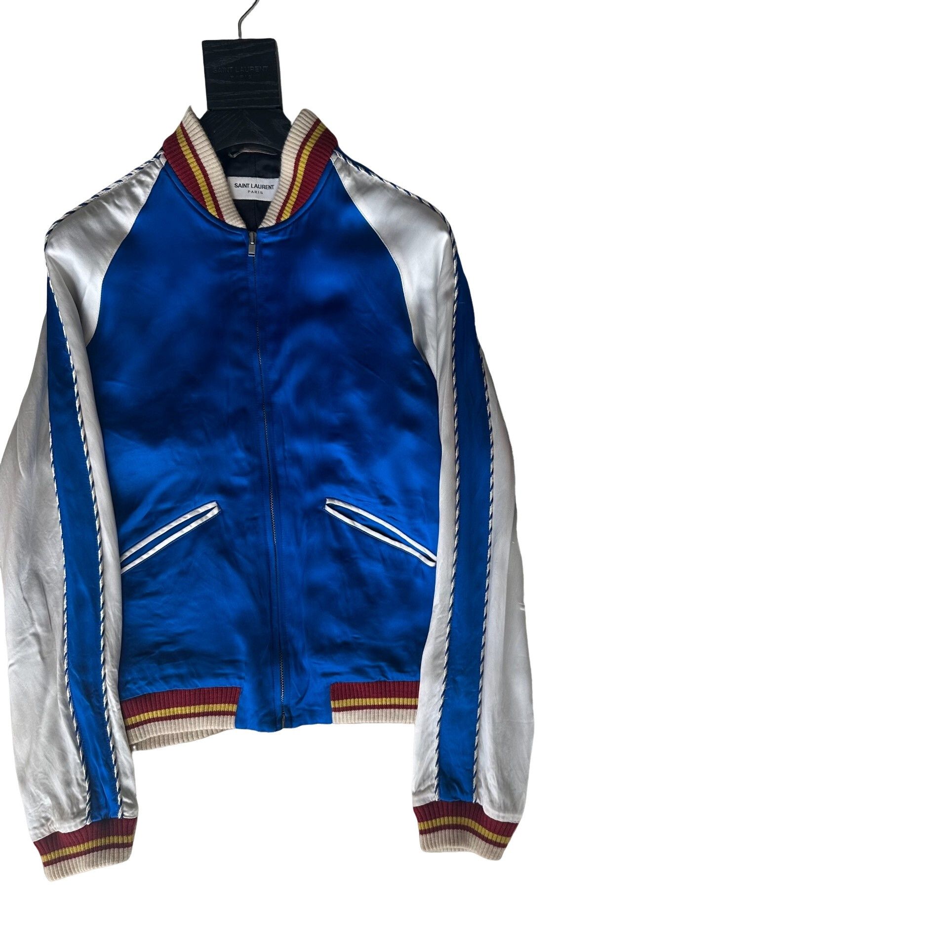 Saint Laurent Paris Saint Laurent 14SS Silk Bomber Jacket Size 44 Size US S / EU 44-46 / 1 - 1 Thumbnail
