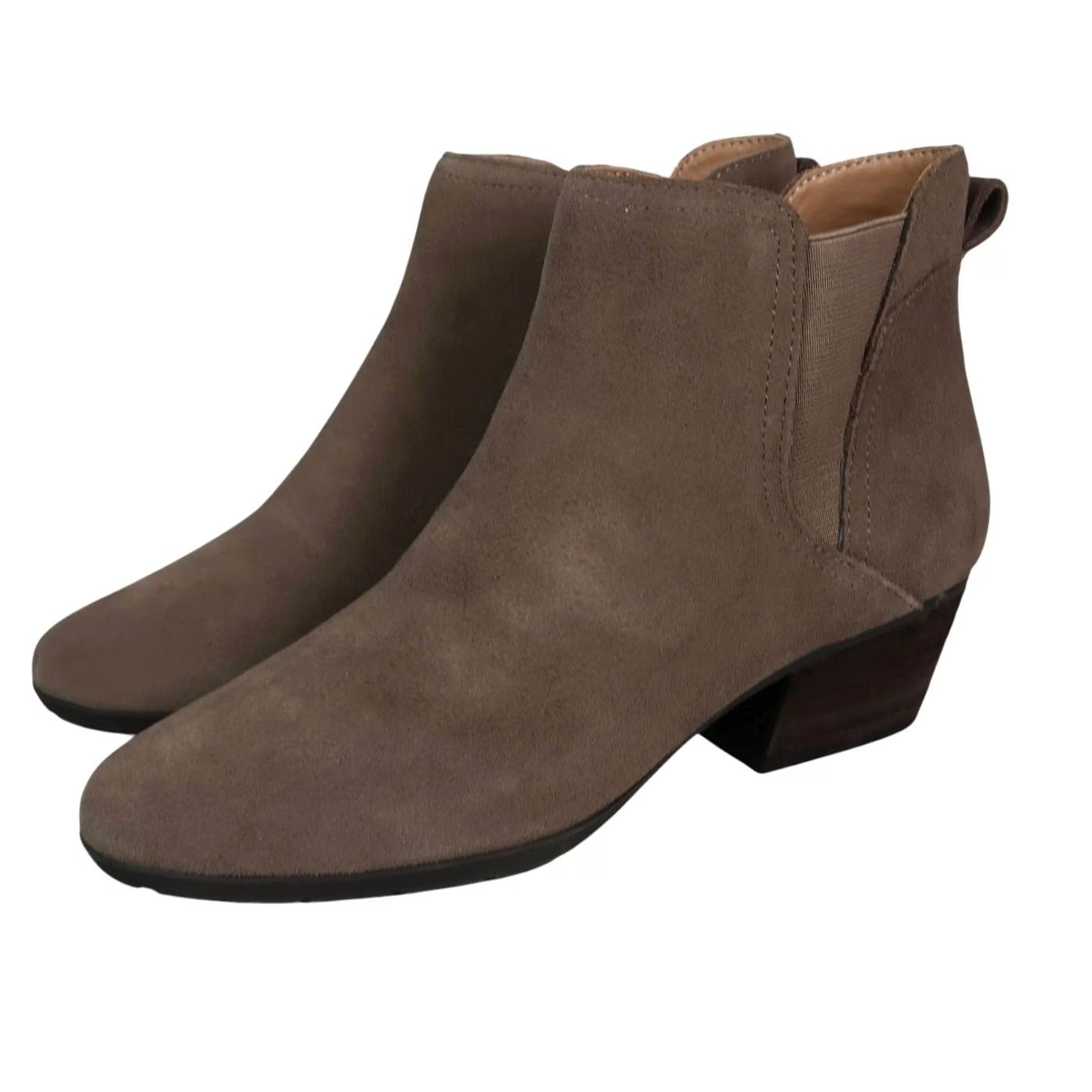 Blondo VINTAGE Blondo Victory Taupe Grey Suede Leather Waterproof Ankle Boots 9 Size US 9 / IT 39 - 4 Thumbnail