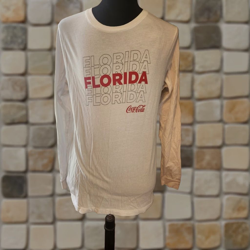Vintage Coca Cola T Shirt Size Large White Long Sleeve Rare Florida It's The Real Thing Size US L / EU 52-54 / 3 - 1 Thumbnail