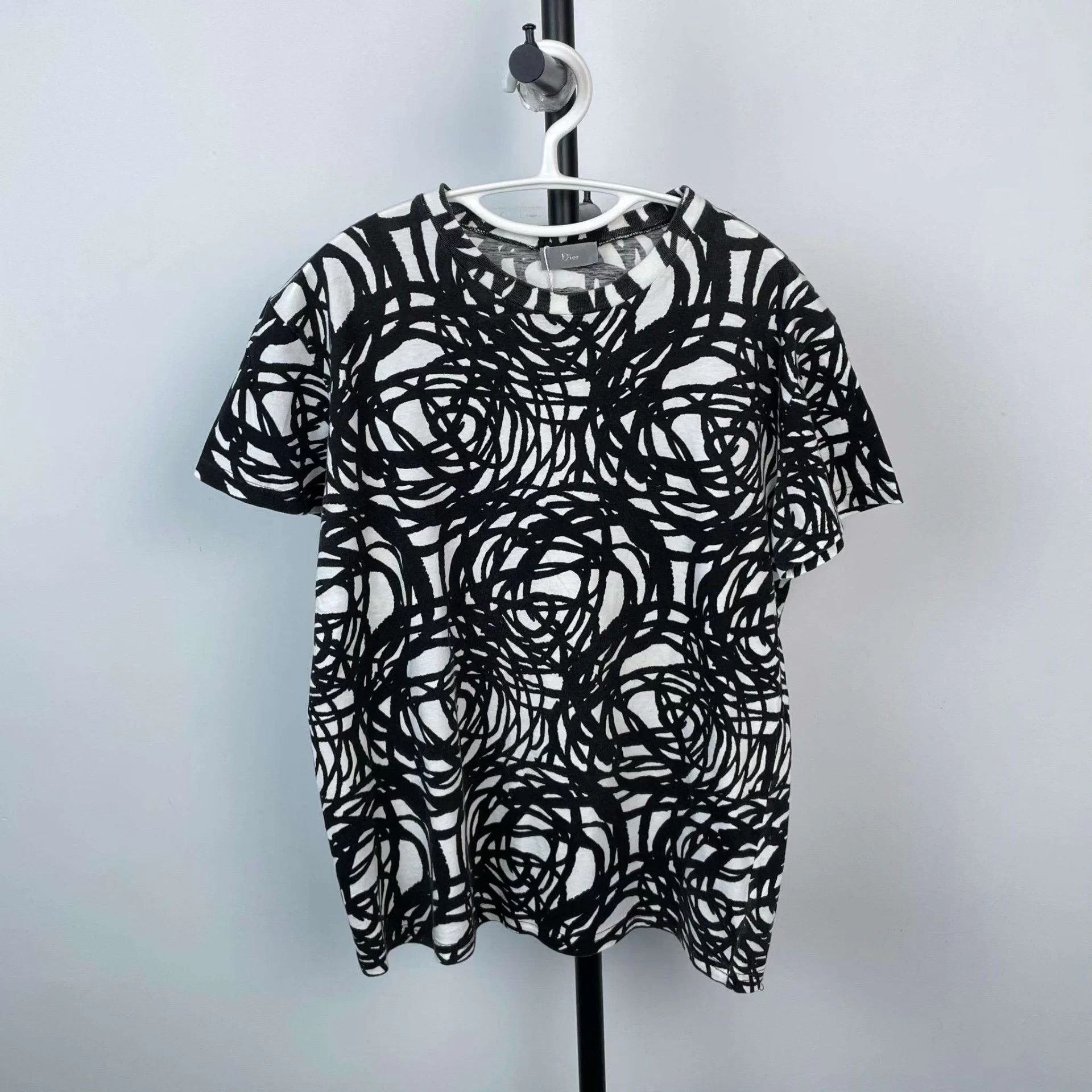 Dior Cotton T-shirt S Black & White