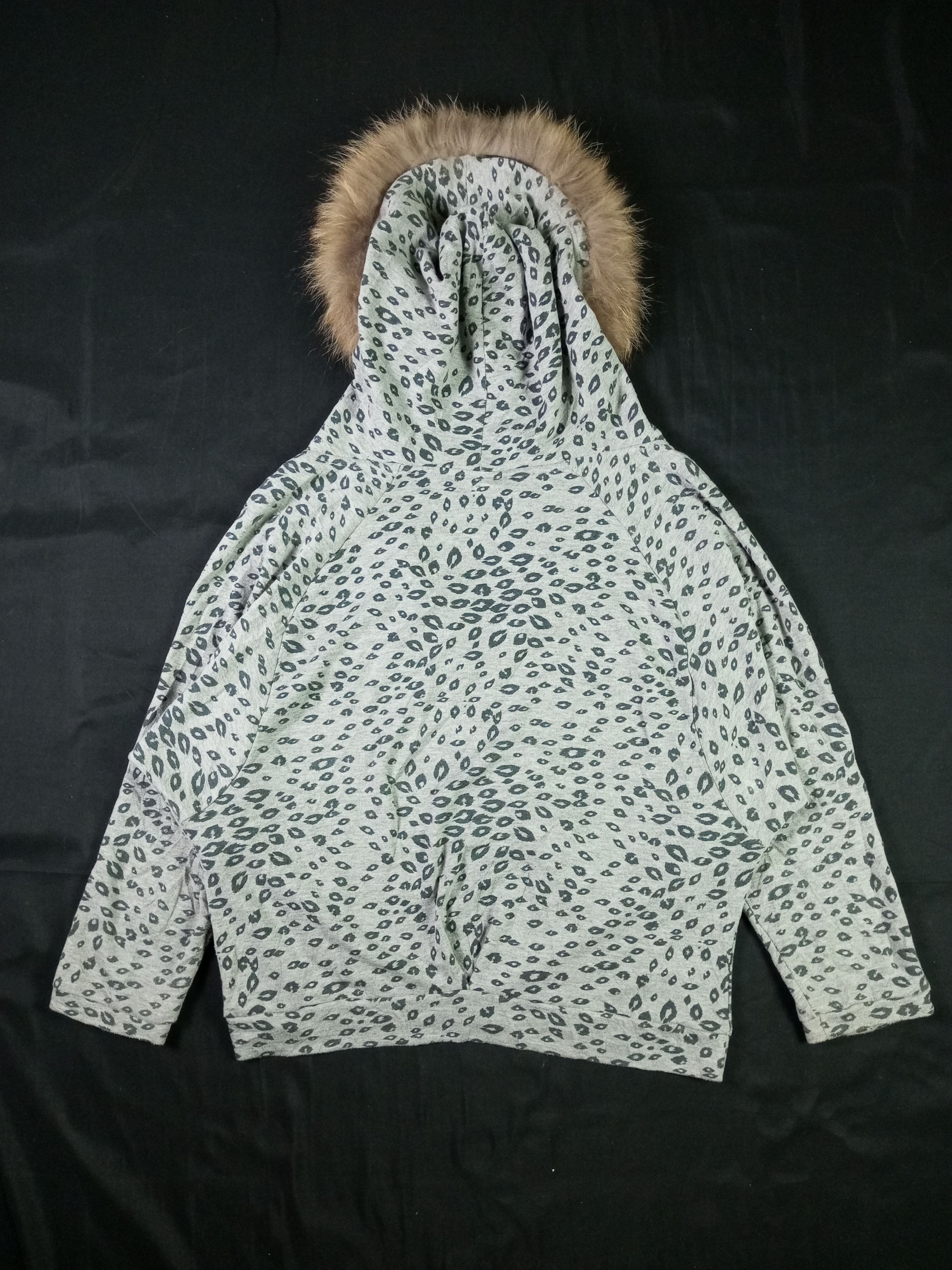 If Six Was Nine Liquid Girl leopard Bat Wing Fur Hoodie Size US XXL / EU 58 / 5 - 16 Thumbnail