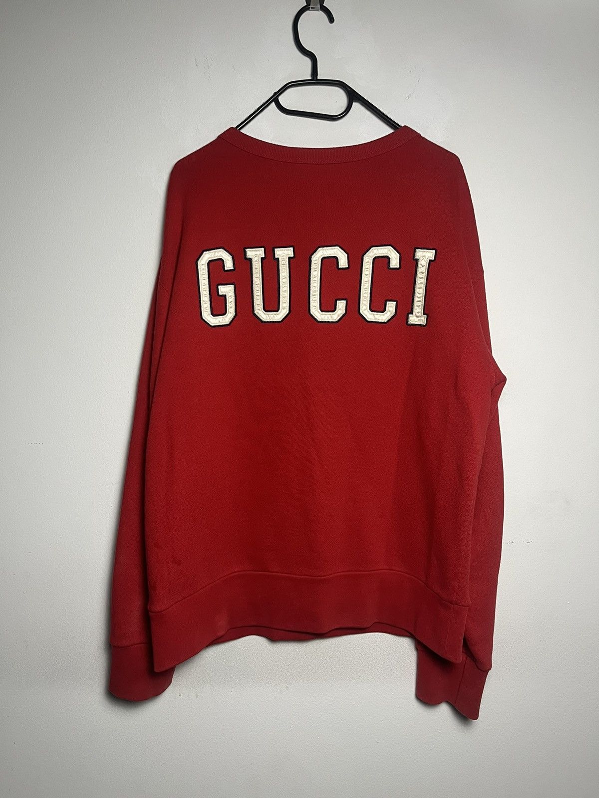 Red gucci sweatshirt sales