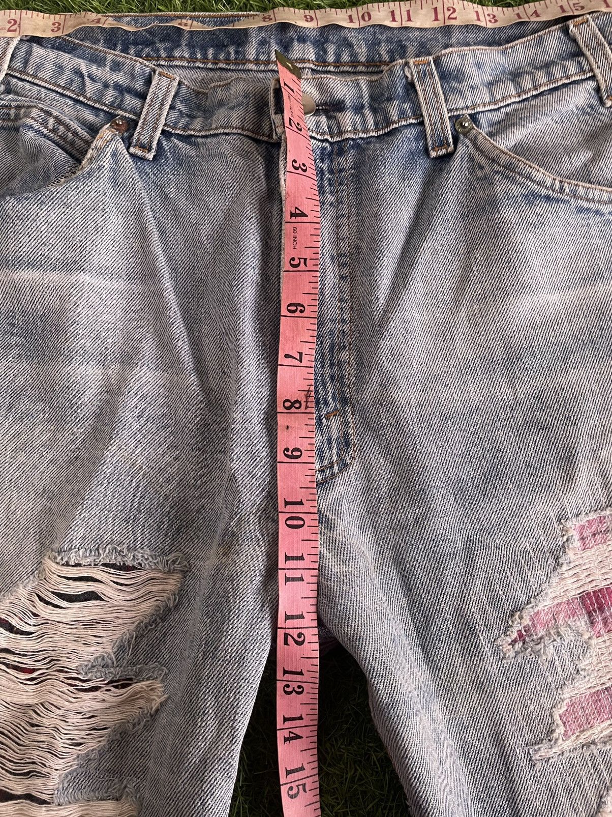 Vintage AUTHENTIC CUSTOM DENIM PACTHWORK Size US 34 / EU 50 - 11 Thumbnail