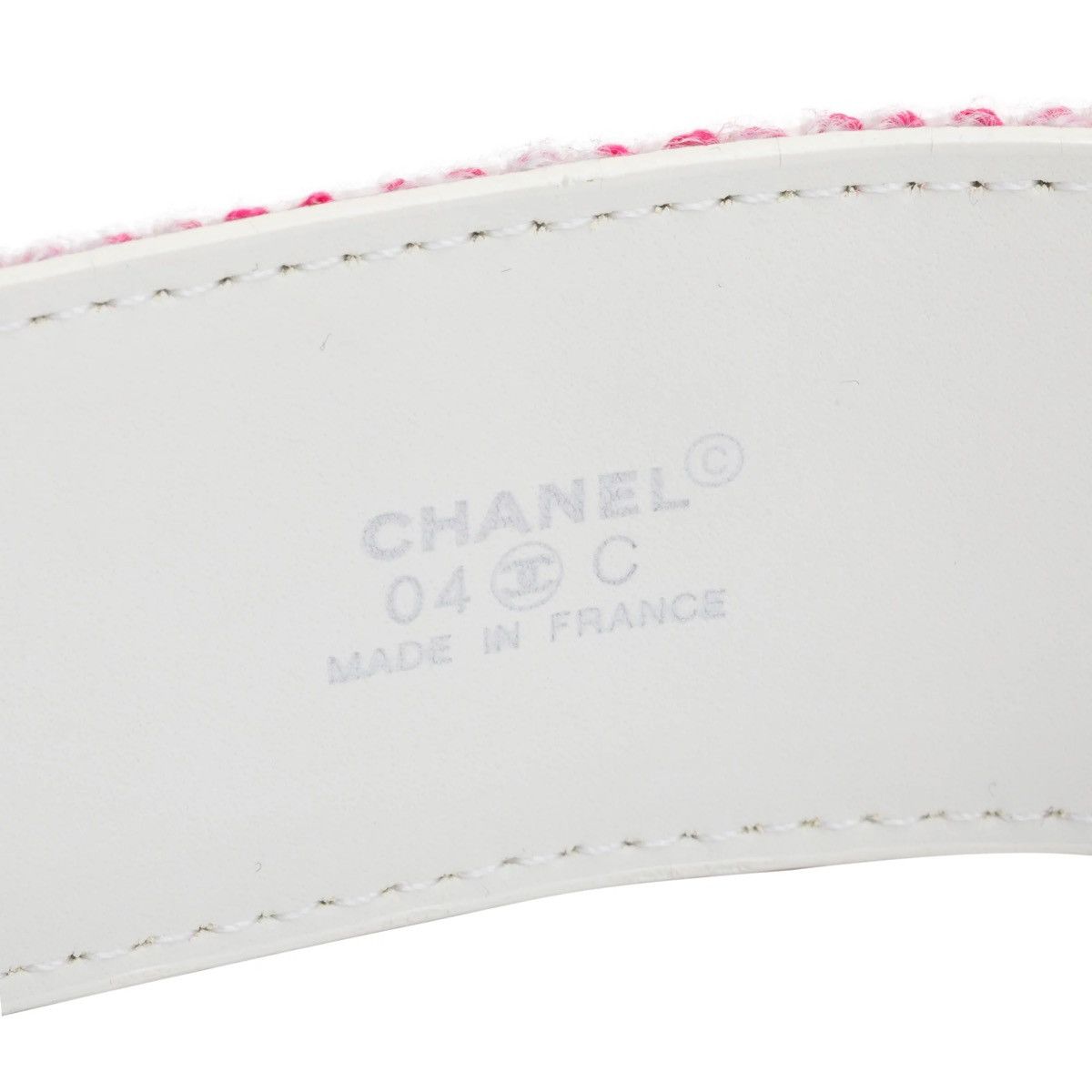 Chanel Chanel Muliticolor Coco Canvas Interlocking CC Logo Belt Size 34 - 2 Thumbnail