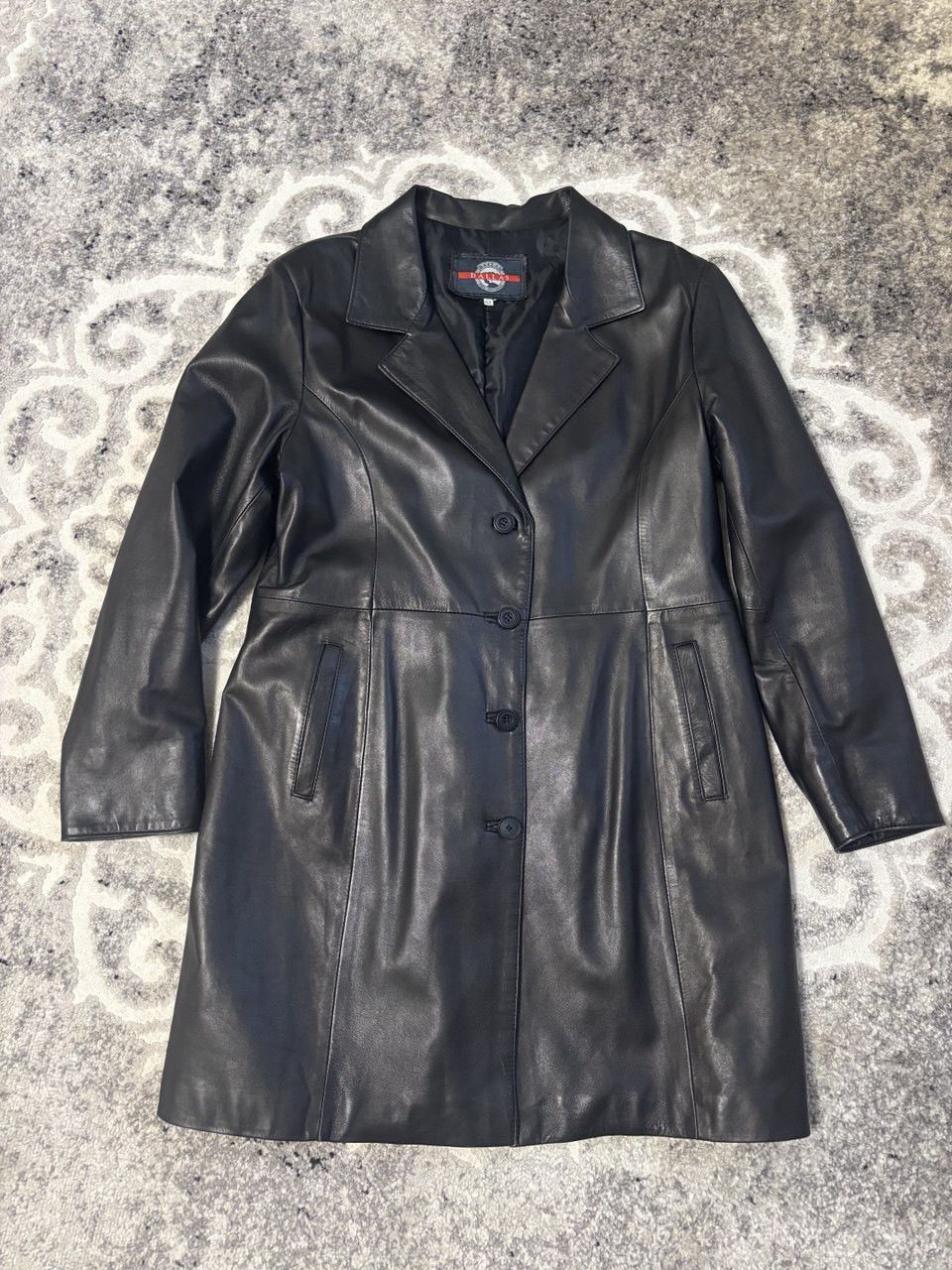 Vintage Vintage Dallas Black Leather Blazer/Coat Vera Lavorazione Size US L / EU 52-54 / 3 - 10 Thumbnail