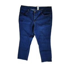 Faded Glory Pull On Jegging Women's size XL 16-18 Dark Wash Blue Denim Jeans