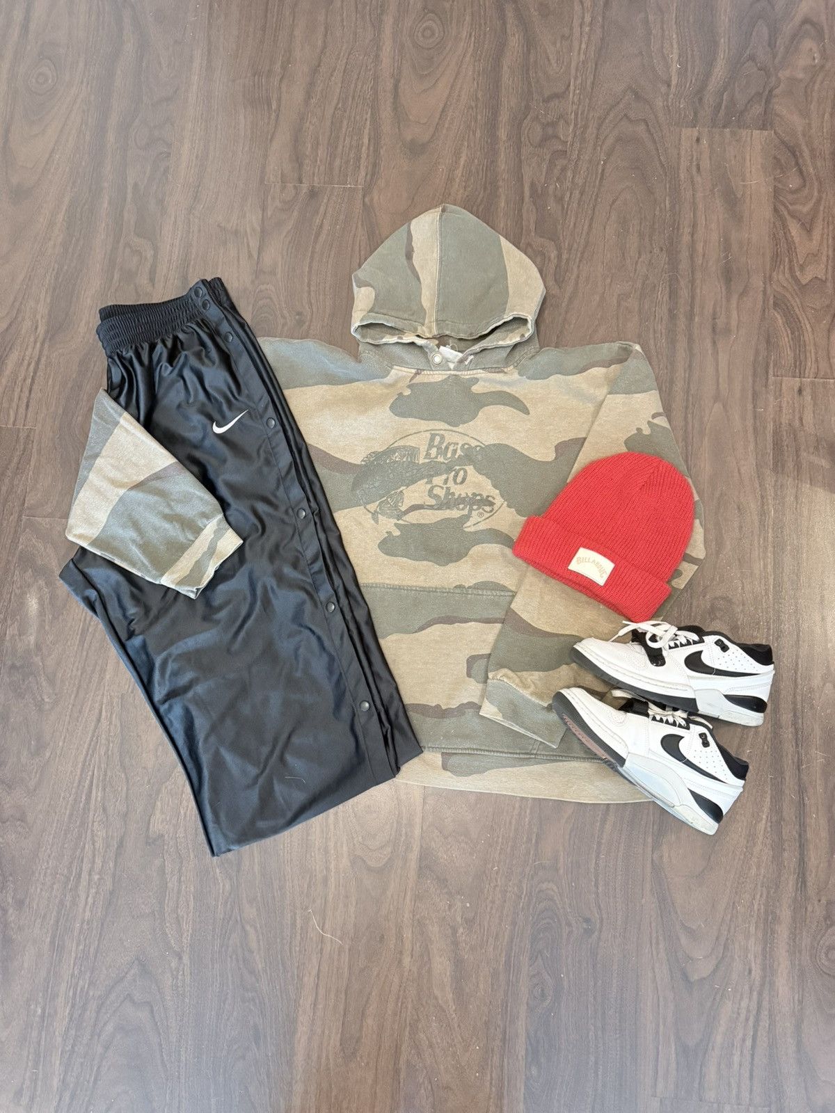 Nike 90s Nike Black Tear Away Baggy Streetwear Track Pants Size US 38 / EU 54 - 3 Thumbnail