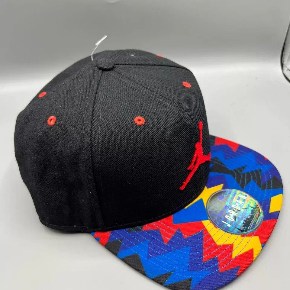 Jordan Brand Air Jordan Hat Men Embroidered Logo Jumpman Snap Back Cap Size ONE SIZE - 3 Thumbnail