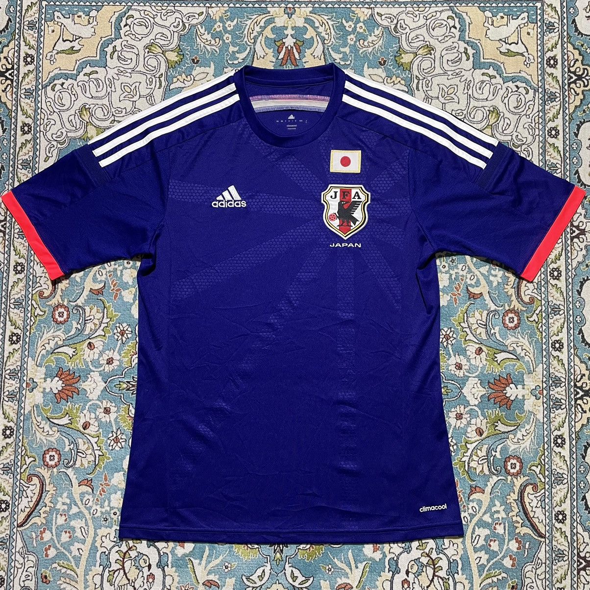 Adidas Adidas Japan 2013 2014 Home Soccer Jersey Football Size US S / EU 44-46 / 1 - 2 Thumbnail