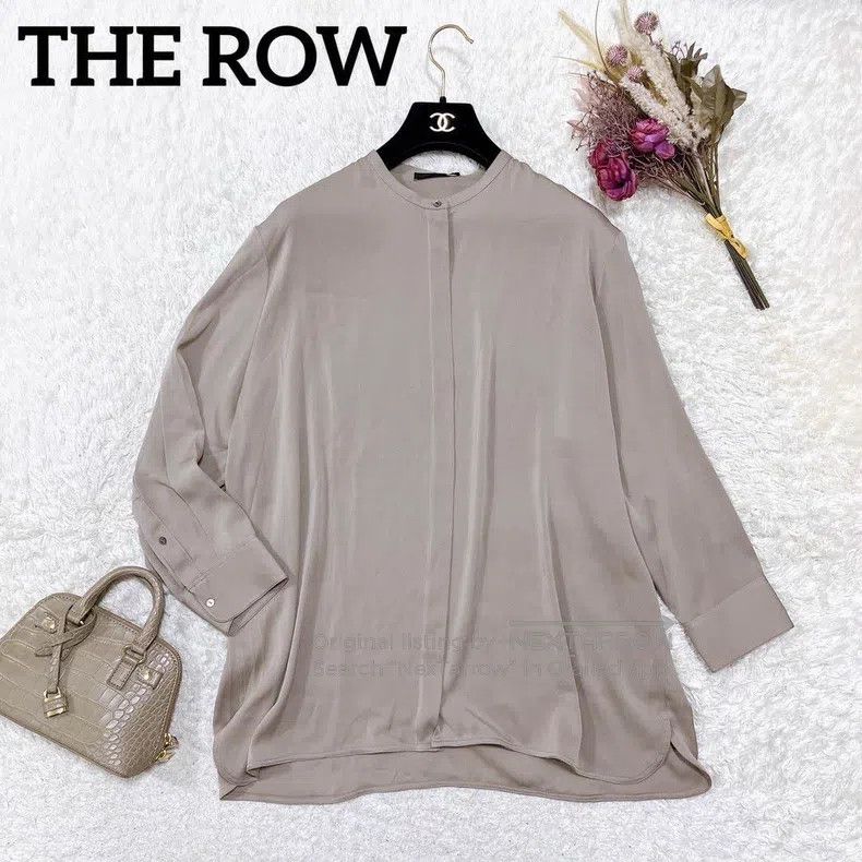 The Row The Row Grey Silk Shirt Size M / US 6-8 / IT 42-44 - 1 Thumbnail