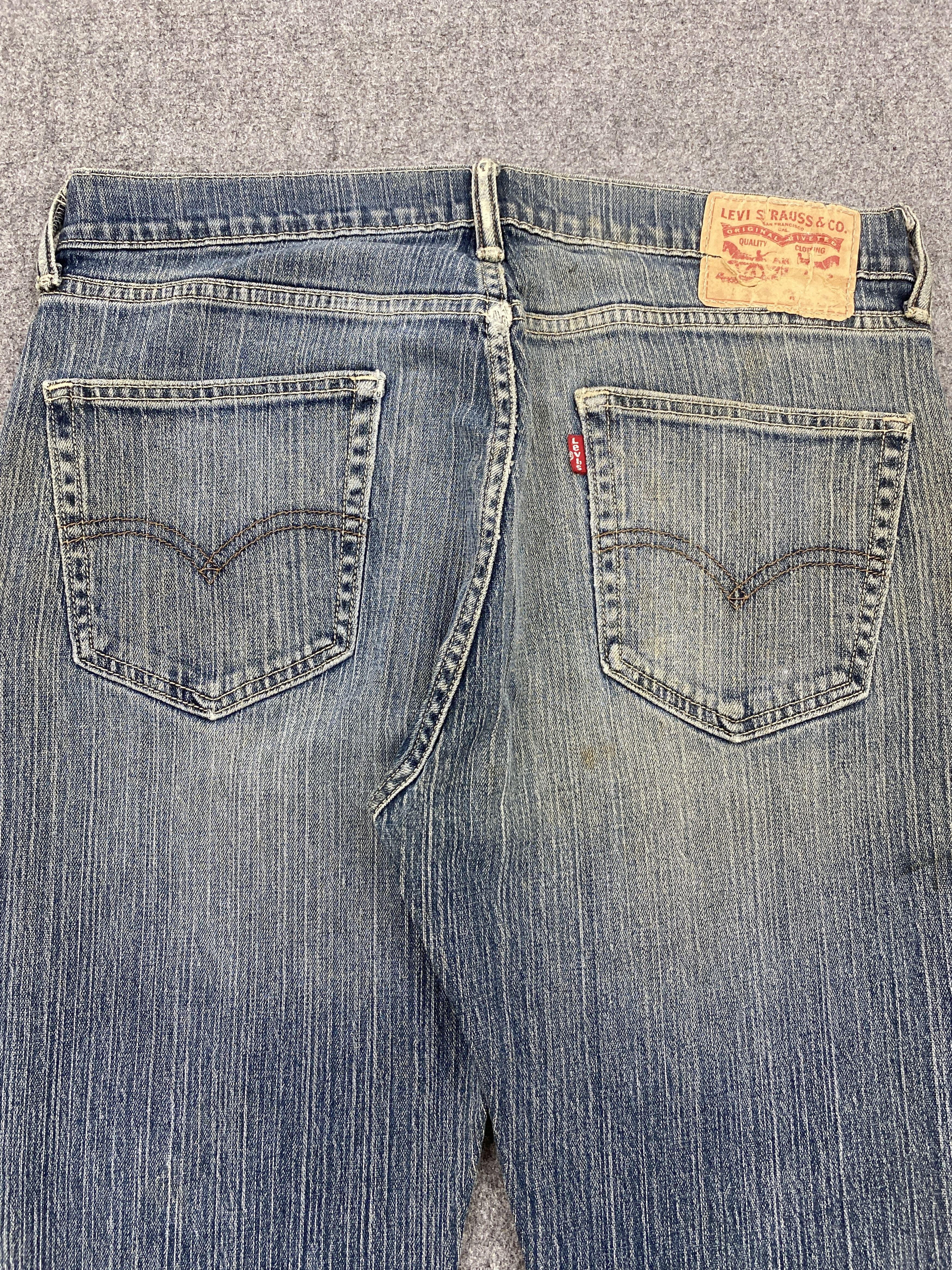 Levi's × Vintage Vintage Levi's Ripped Leg Rusty Denim Jeans Size US 34 / EU 50 - 4 Thumbnail
