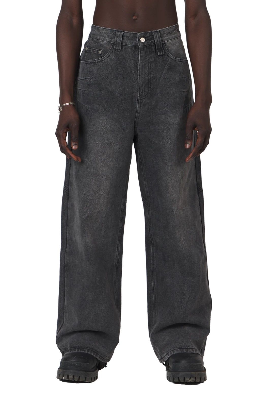Trendt Vision Trendtvision Small Ash Black Baggy Denim Size US 32 / EU 48 - 4 Thumbnail