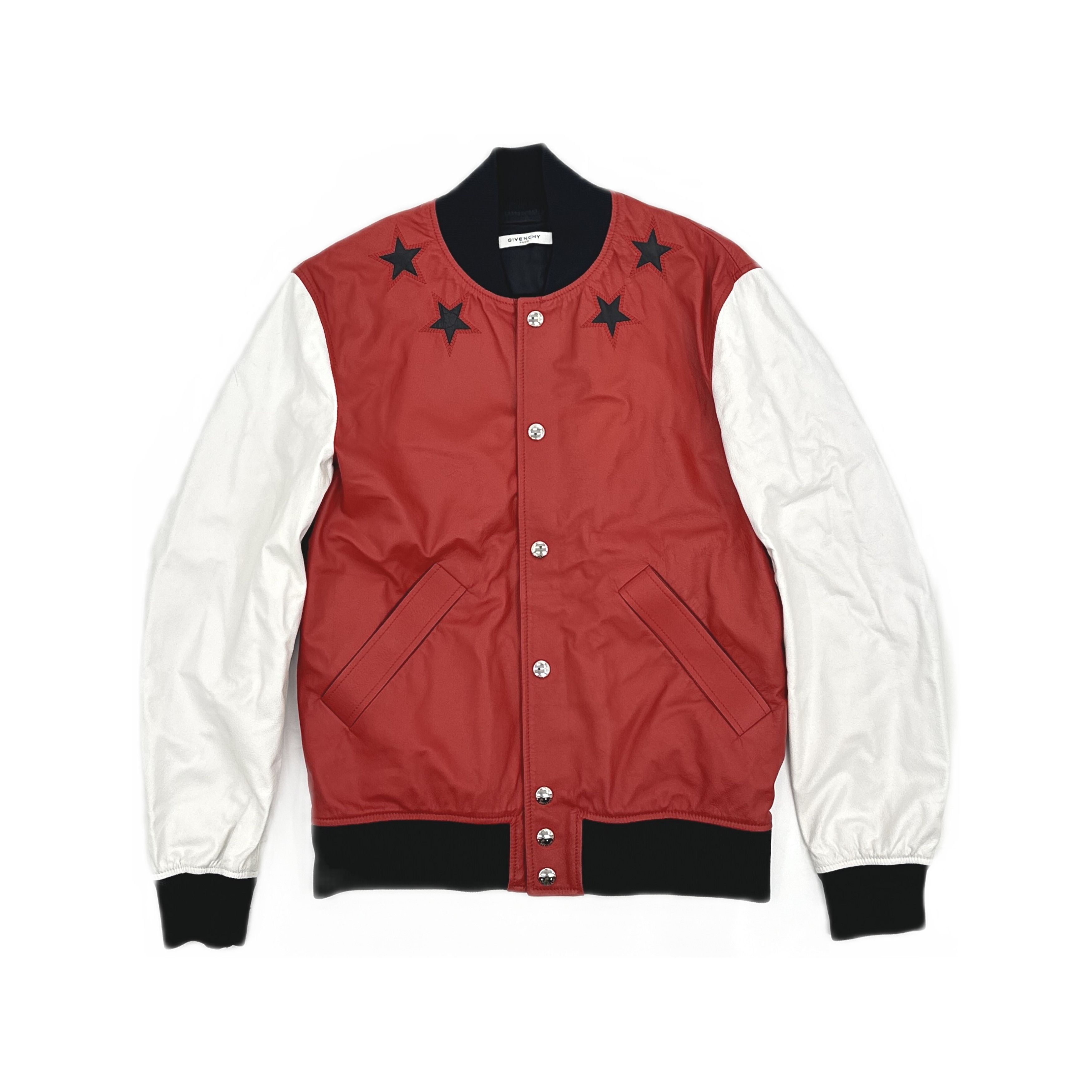 Givenchy Givenchy Star Leather Varsity Jacket Size M Size US M / EU 48-50 / 2 - 1 Thumbnail