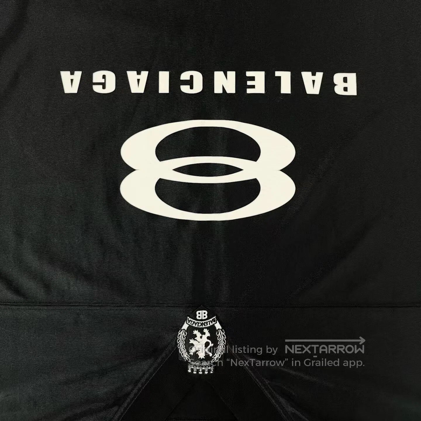 Balenciaga Balenciaga FW23 Black Embroidered Logo Hoodie. Size US M / EU 48-50 / 2 - 6 Thumbnail