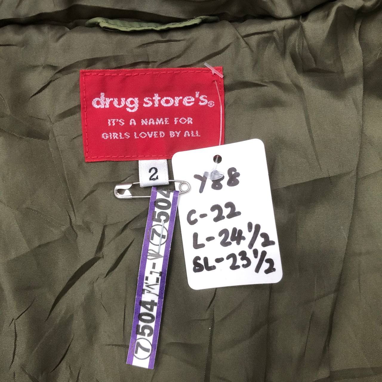 Japanese Brand Y88. JAPAN DRUG STORE’S PIG QUILTED DOWN JACKET Size XS / US 0-2 / IT 36-38 - 9 Thumbnail