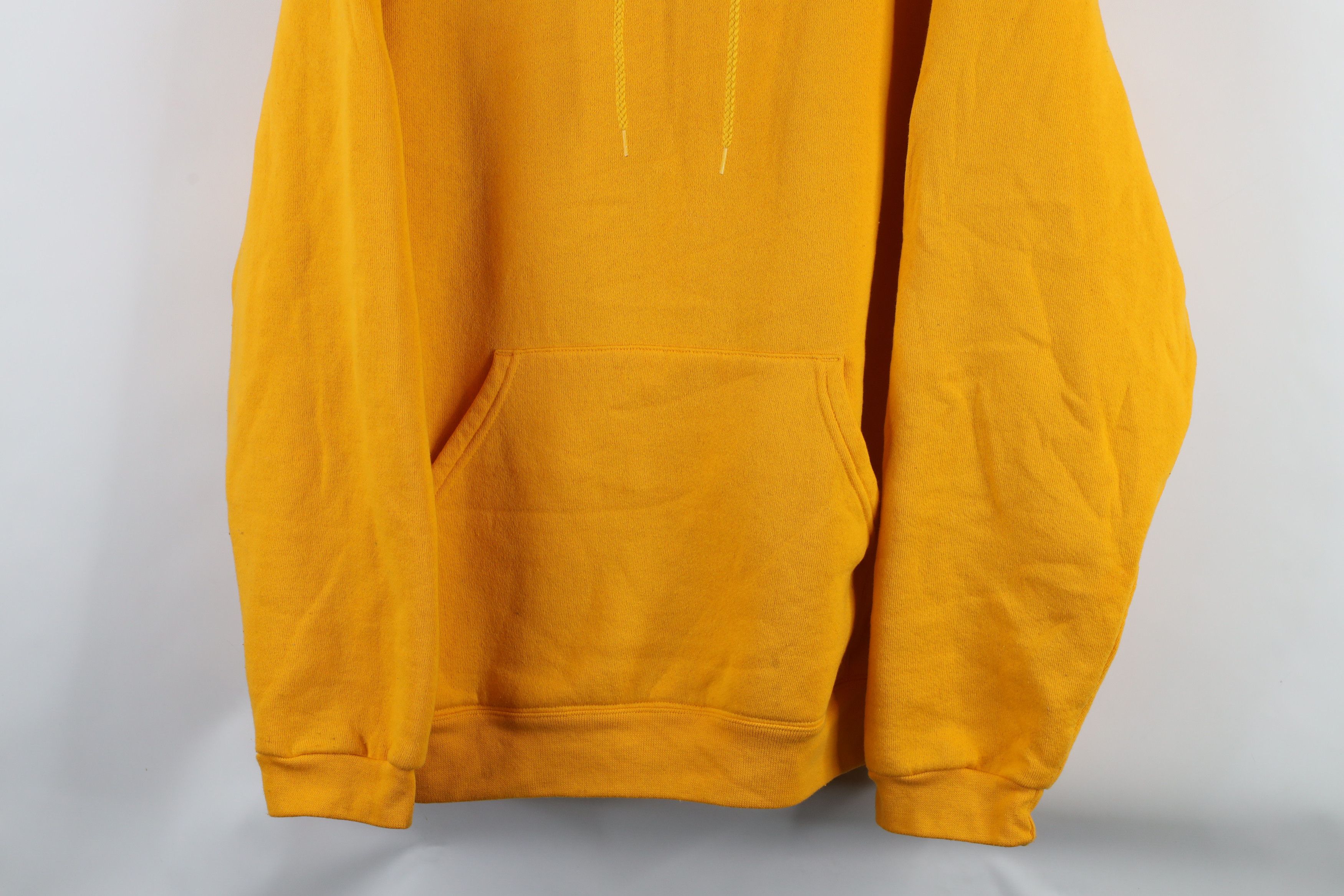 Vintage Vintage 90s Streetwear Heavyweight Hoodie Sweatshirt Yellow Size US XXL / EU 58 / 5 - 3 Thumbnail