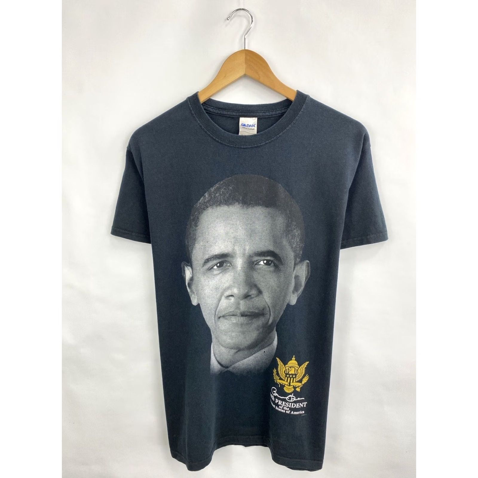Gildan VINTAGE Barack Obama Wu Tang T-shirt M Black 90s Mens Shirt Size US M / EU 48-50 / 2 - 3 Thumbnail