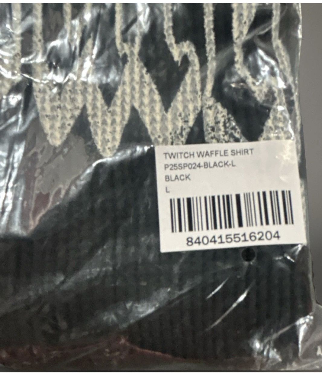 Pleasures PLEASURES Twitch Waffle Shirt - Black Size Large Size US L / EU 52-54 / 3 - 12 Thumbnail