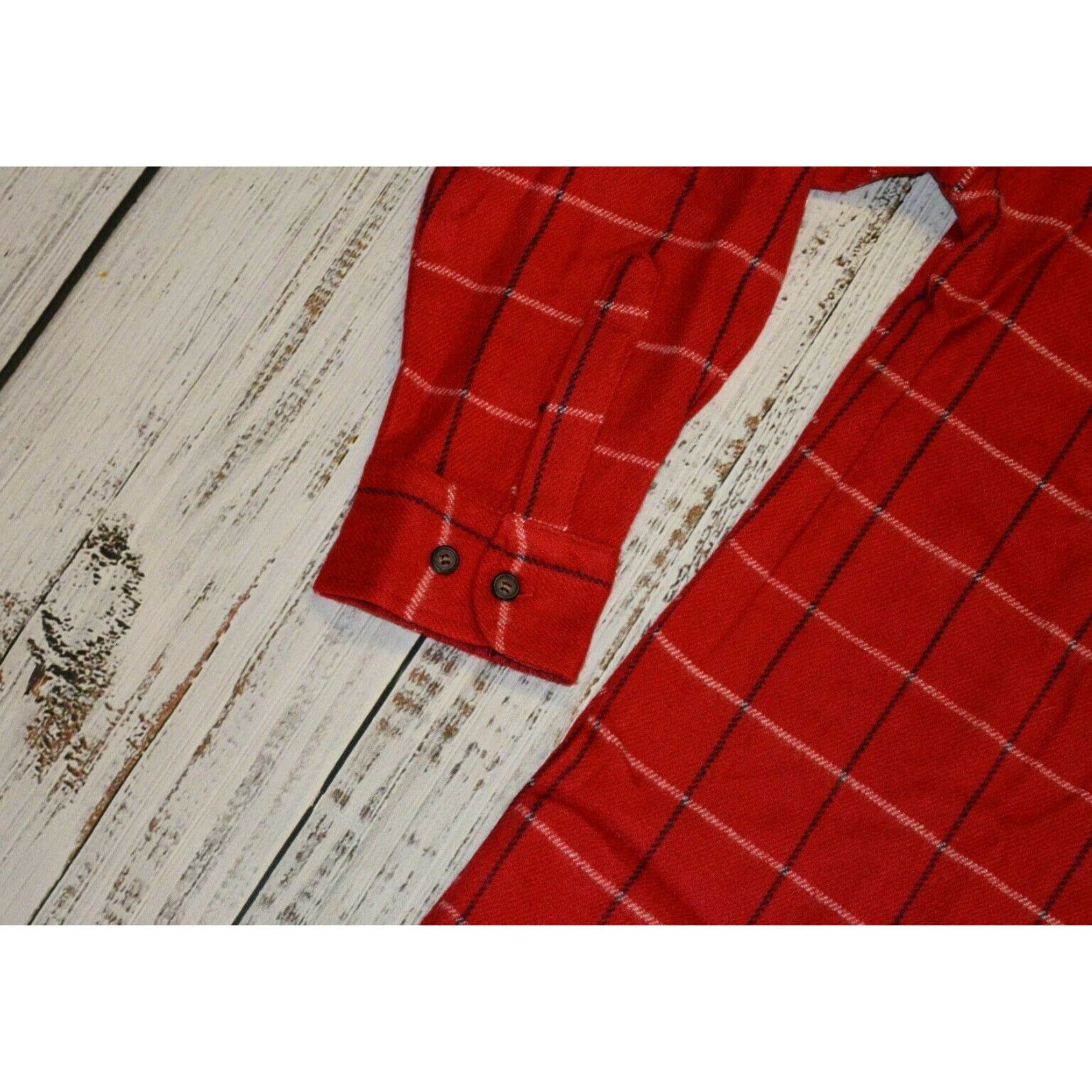 Rails VINTAGE Trail's End Flannel Button Up Shirt Red Plaid Mens L Acrylic Soft 80s 90s Size US L / EU 52-54 / 3 - 3 Thumbnail