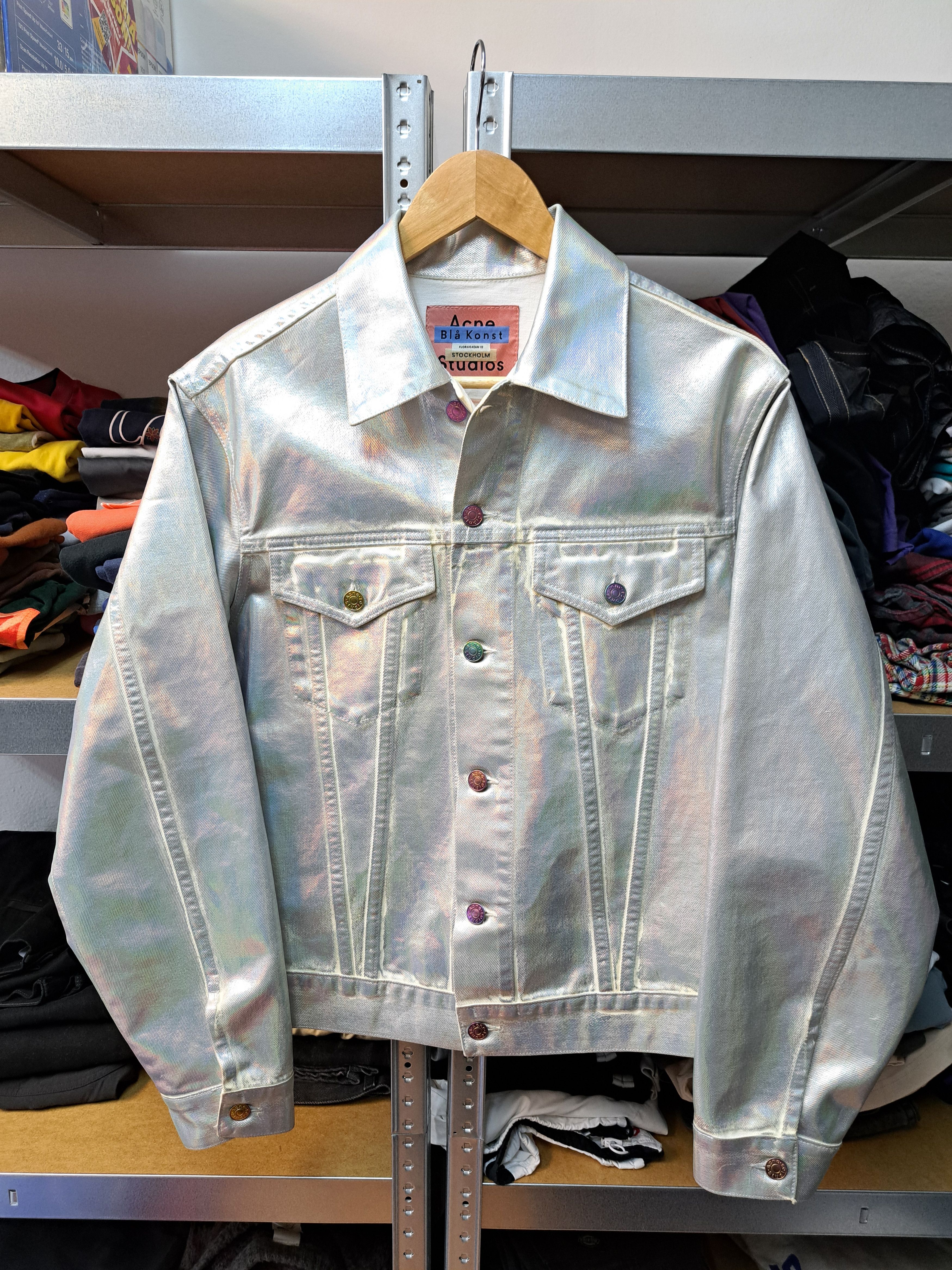 アクネストゥディオズ 1998 USED BLACK デニムジャケット 刈り込み 50 