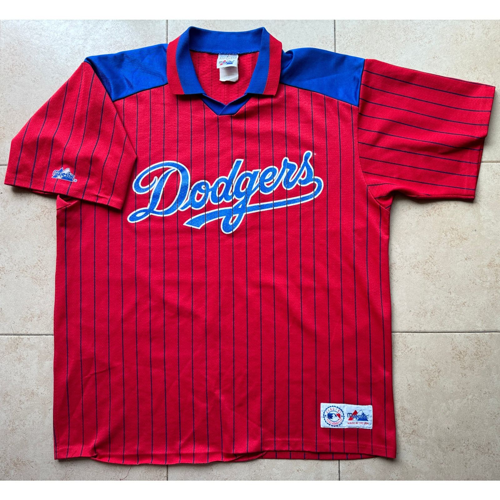 90's USA製 LA Dodgers ユニフォームmajestic MLB
