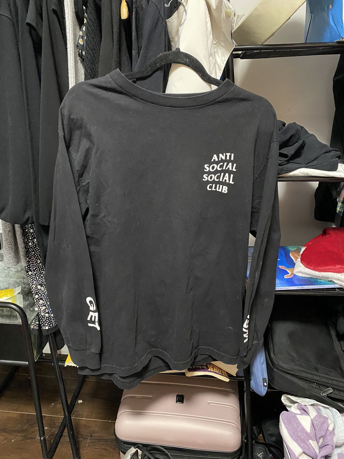 Anime Men’s medium antisocial social club long sleeve get weird Size US M / EU 48-50 / 2 - 1 Thumbnail
