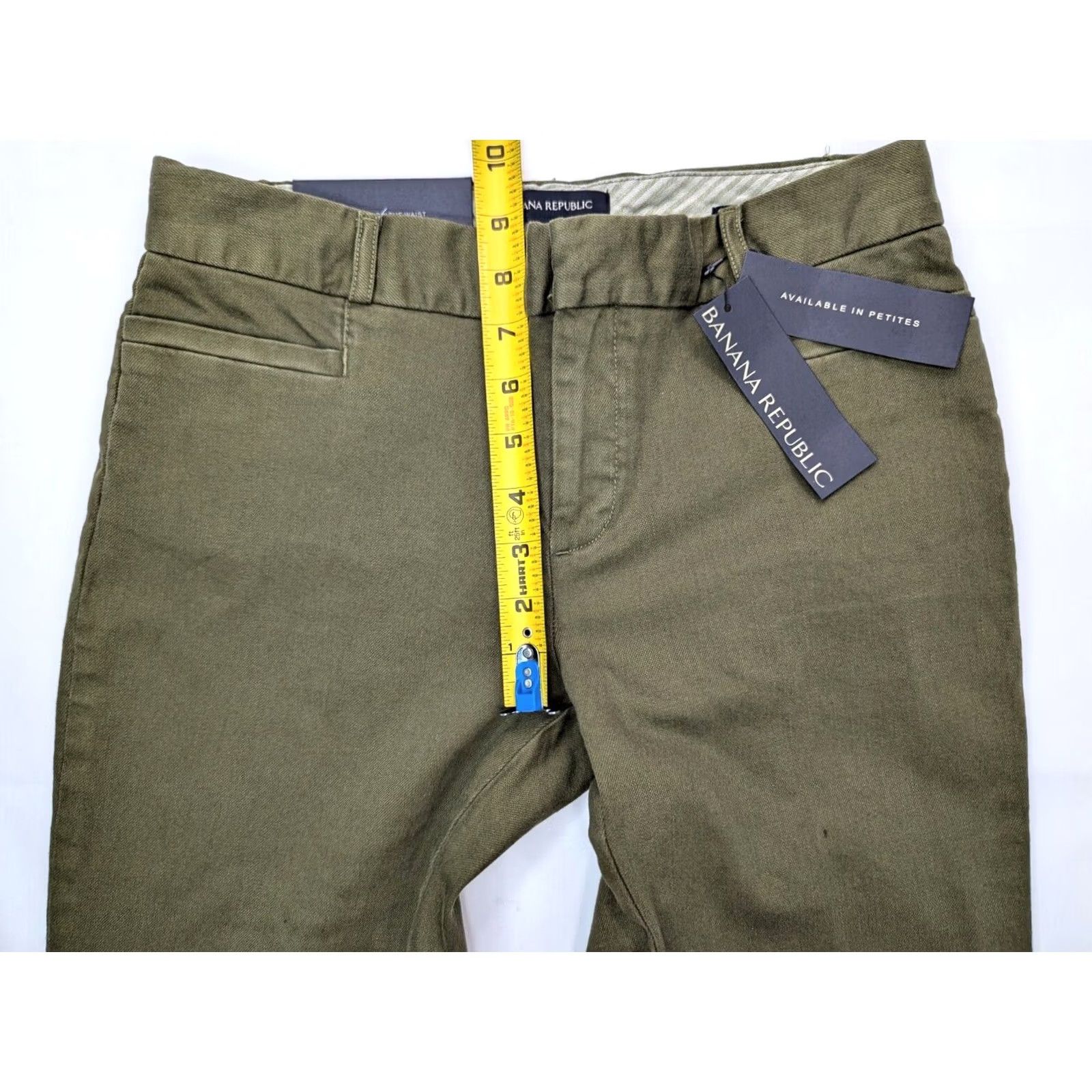 Banana Republic Banana Republic Sloan Skinny Chino Pant Olive Green Women 0 (28x28) New w Defect Size 25" / US 0 / IT 36 - 7 Thumbnail