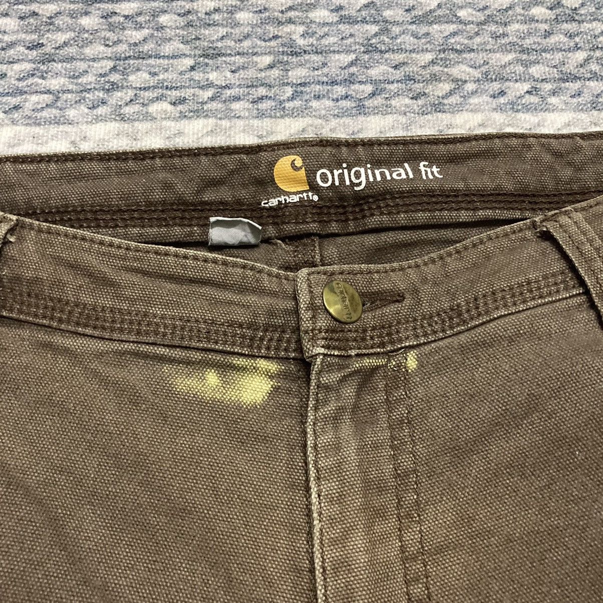 Carhartt × Carhartt Wip × Vintage Sunfaded Carhartt Brown Carpenter Pants with Some Paint Size US 32 / EU 48 - 4 Thumbnail