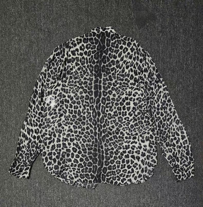 Dior Dior Women's Leopard Print Silk Shirt Size L / US 10 / IT 46 - 4 Thumbnail