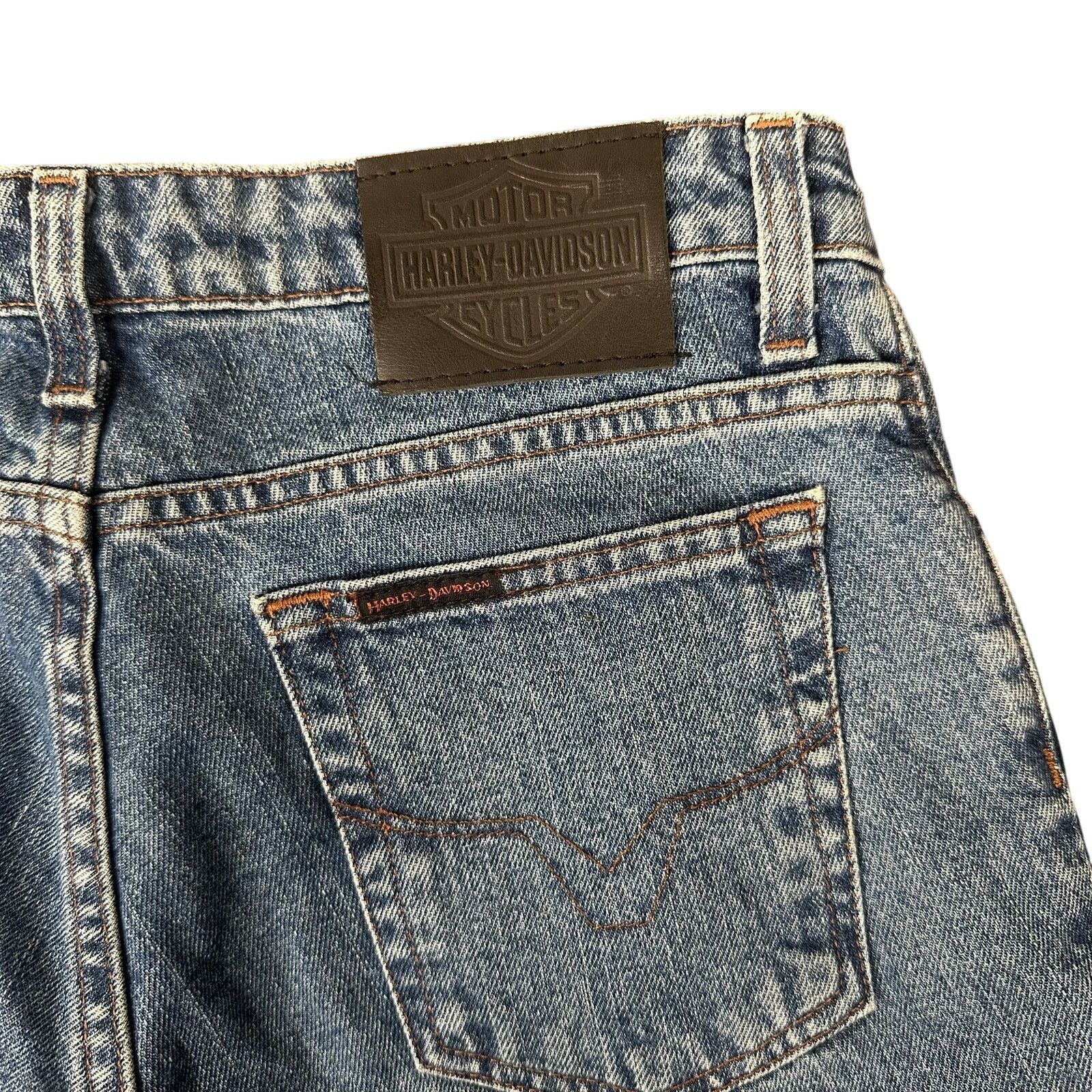 Harley Davidson Harley-Davidson Relaxed Thigh Bootcut Jeans Petite Size 6 Size 28" / US 6 / IT 42 - 11 Thumbnail