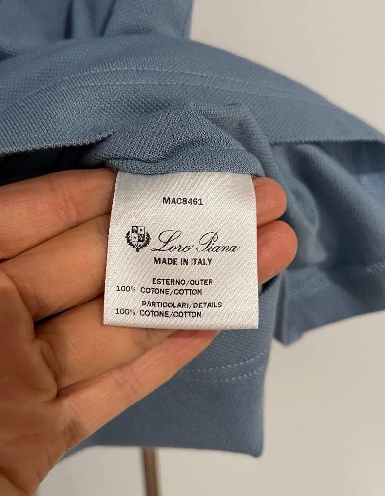 Loro Piana LORO PIANA Pure color breathable casual short sleeve polo Size US S / EU 44-46 / 1 - 6 Thumbnail