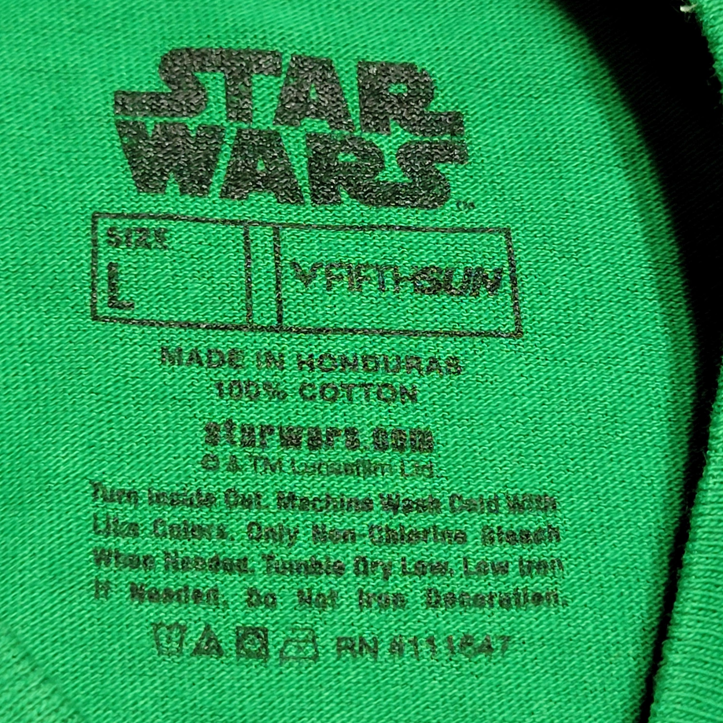 Star Wars Star Wars SS Christmas Green Tee Yoda - Size Large Size US L / EU 52-54 / 3 - 4 Thumbnail