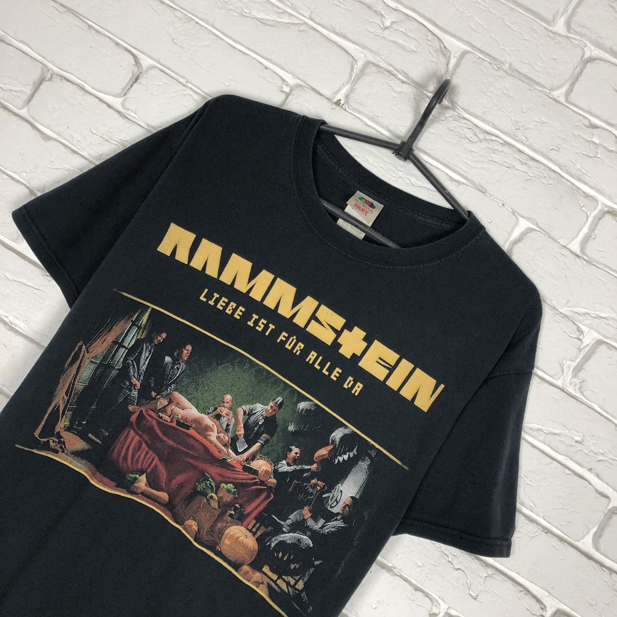 Band Tees Rammstein Liebe Ist Fur Alle Da vintage tee T shirt Size US L / EU 52-54 / 3 - 2 Thumbnail