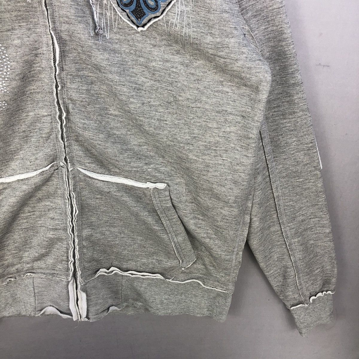 Affliction LBJ Co Crazy Fleur Zip Up Hoodie Jacket Like Chrome Hearts Size US L / EU 52-54 / 3 - 4 Thumbnail
