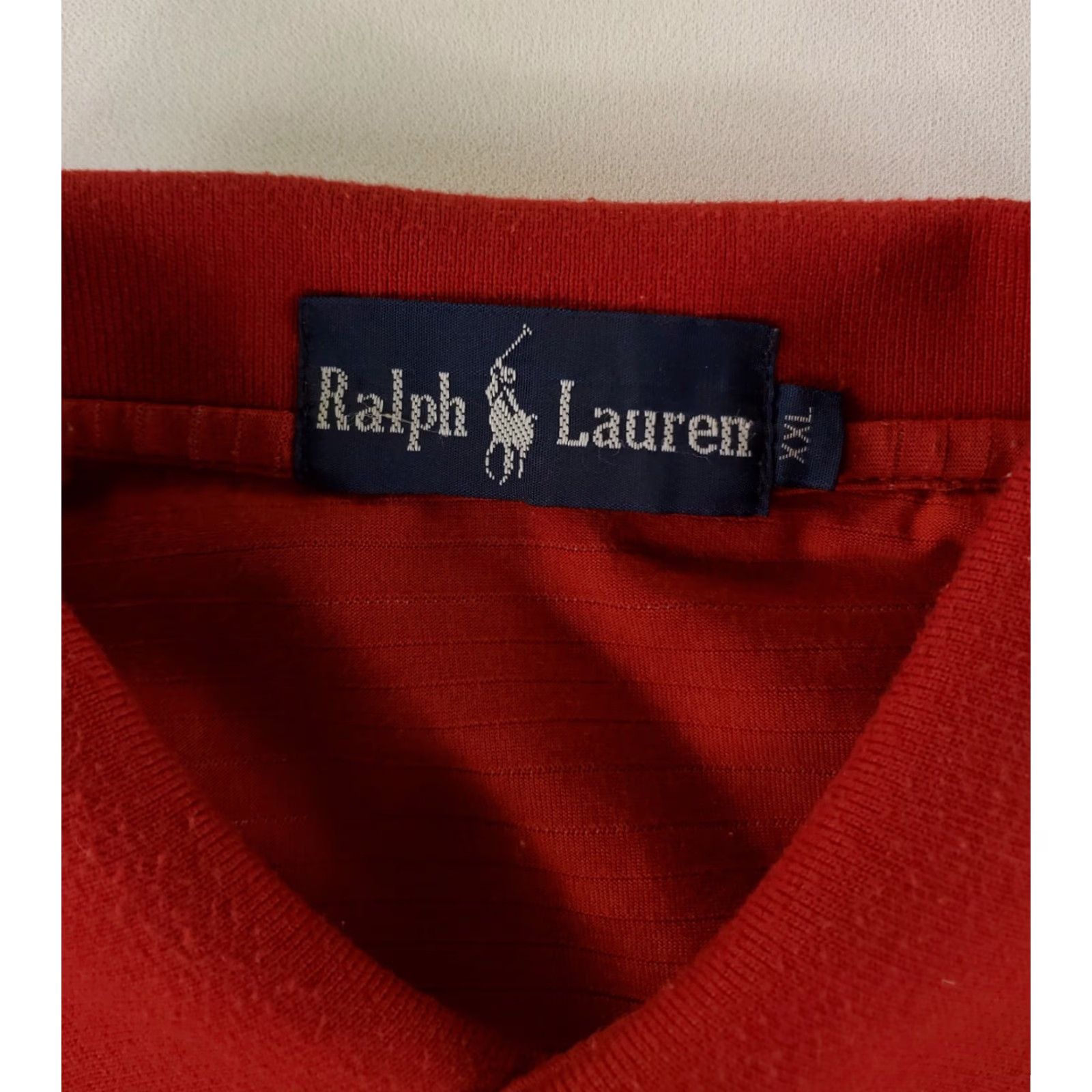 Ralph Lauren Ralph Lauren Shirt Polo VTG 70s 80s Red Short Sleeve Embroidered Stripe Mens XXL Red, Ralph Lauren, Polo, VTG, 2XL, Mens Size US XXL / EU 58 / 5 - 2 Thumbnail