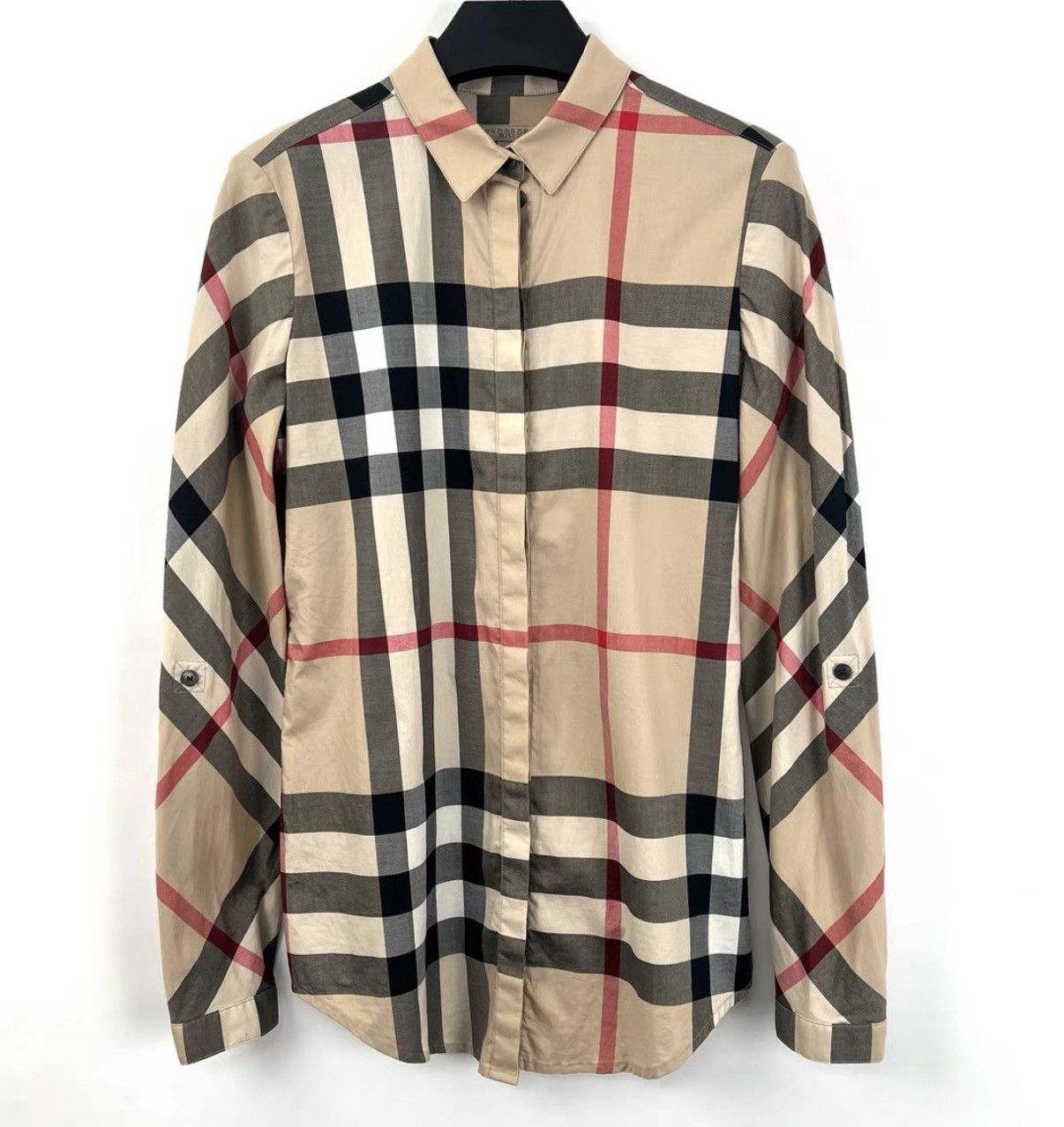 Burberry Burberry Classic Large Plaid Long Sleeve Shirt K12 Size XS / US 0-2 / IT 36-38 - 1 Thumbnail