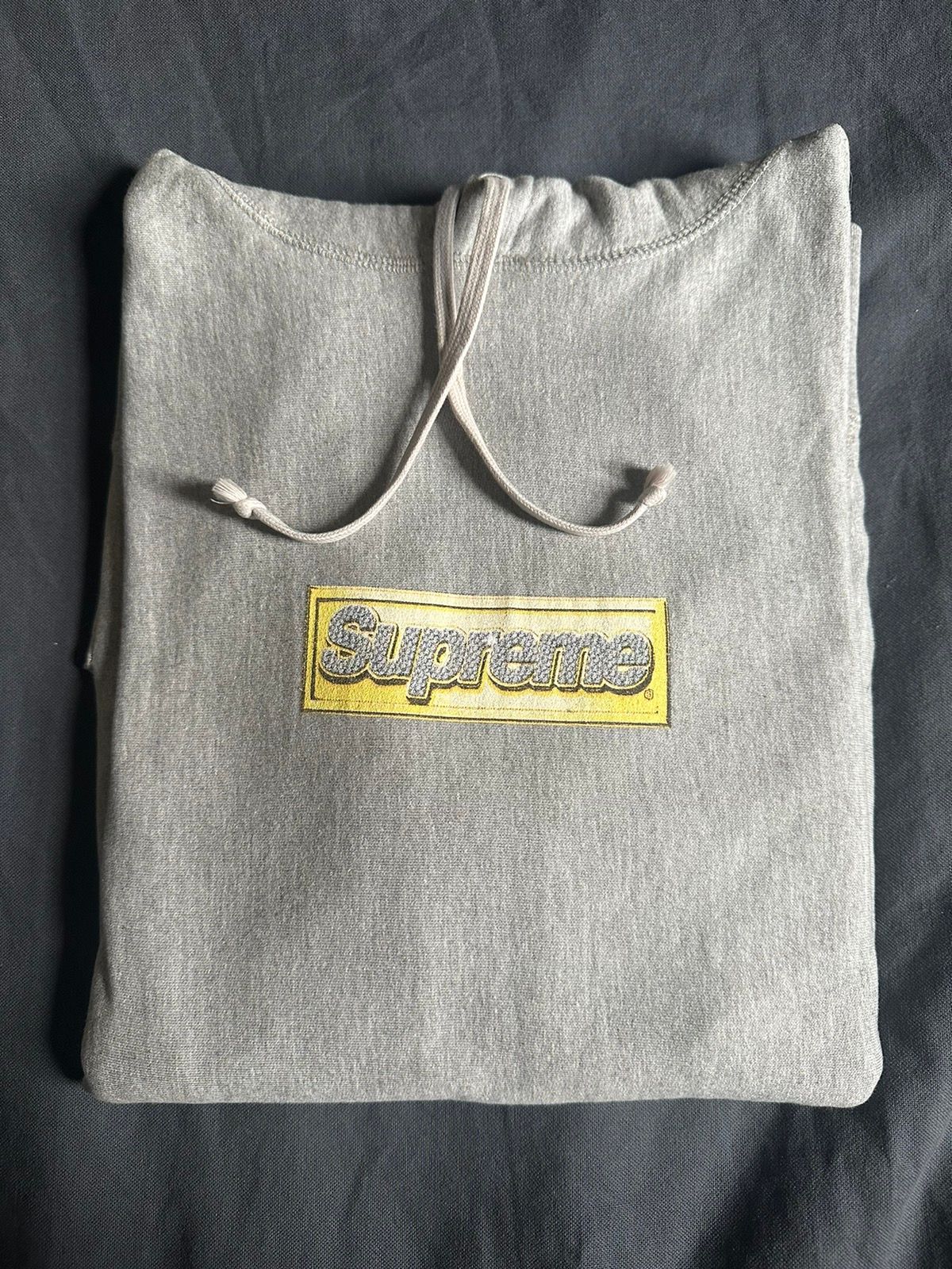 Pre-owned Supreme X Vintage Supreme Box Logo Hoodie In Grey