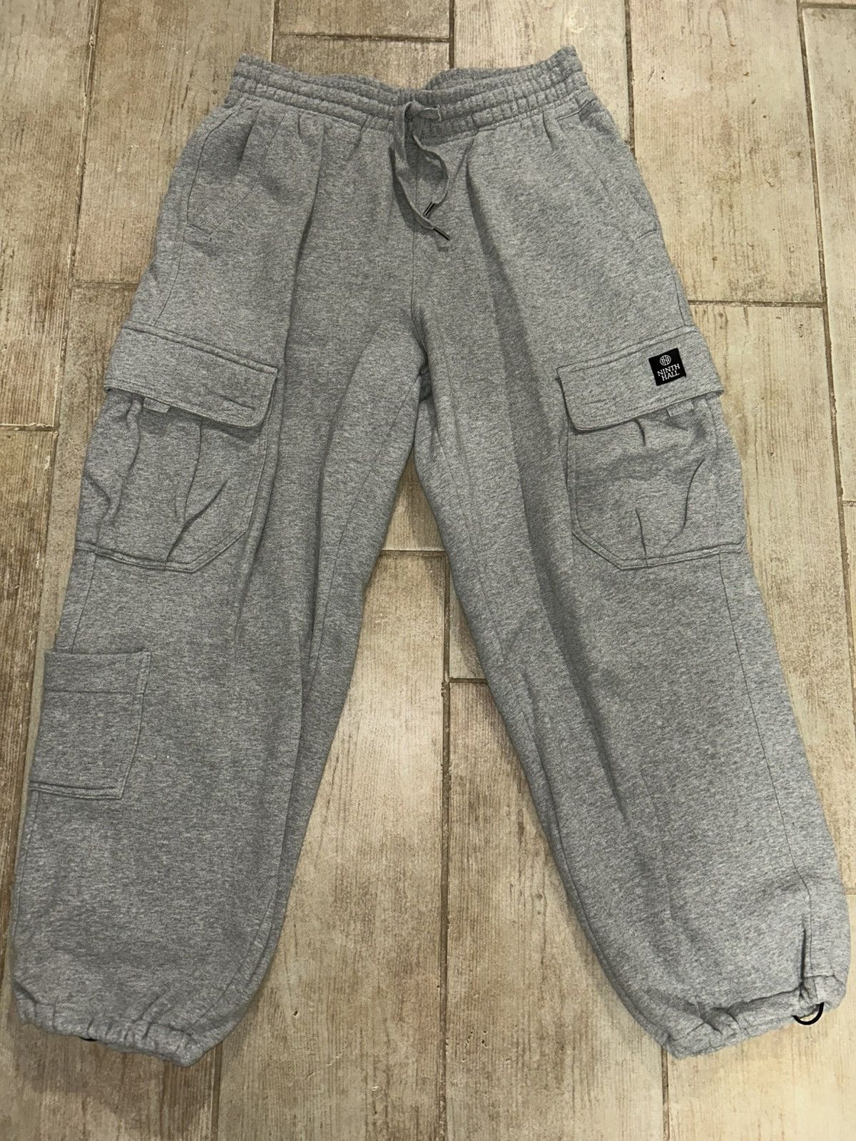 Ninth Hall Ninth Hall Grey Baggy-Fit Sweatpants Size US 31 - 1 Thumbnail