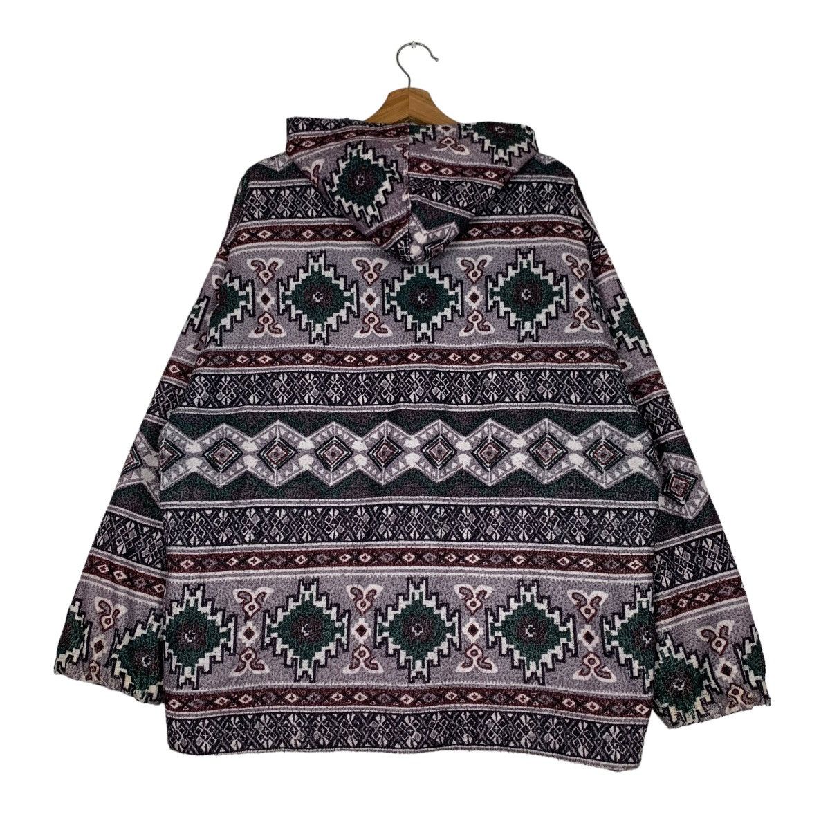 Vintage Native Navajo Overprint Reversible Hooded Jacket #0414-C19 Size US L / EU 52-54 / 3 - 7 Thumbnail
