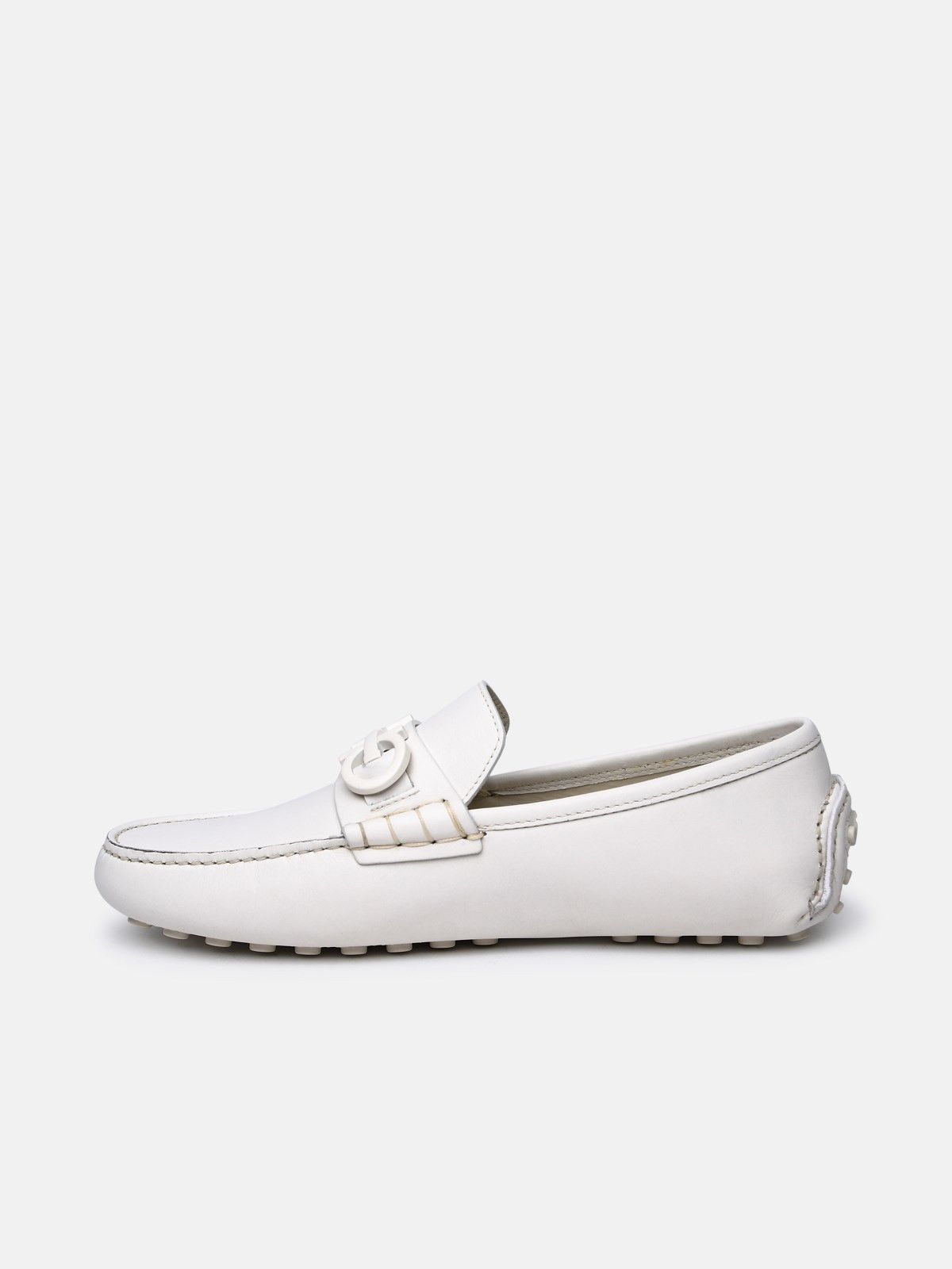 Salvatore Ferragamo o1s1rm0725 Loafers in White Size US 12 / EU 45 - 3 Thumbnail