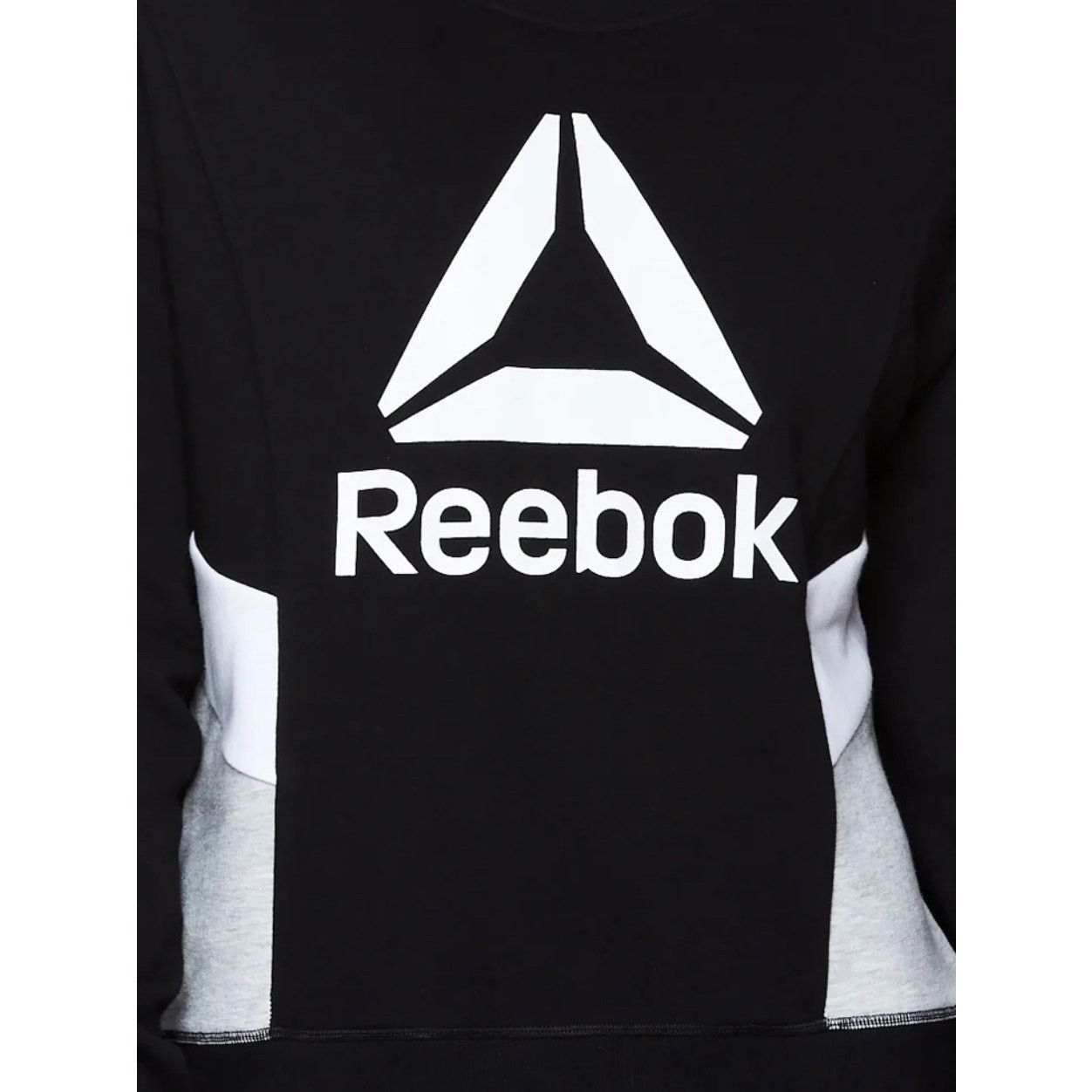 Reebok Journey French Terry Cropped Crew Sweatshirt black medium Size M / US 6-8 / IT 42-44 - 4 Thumbnail