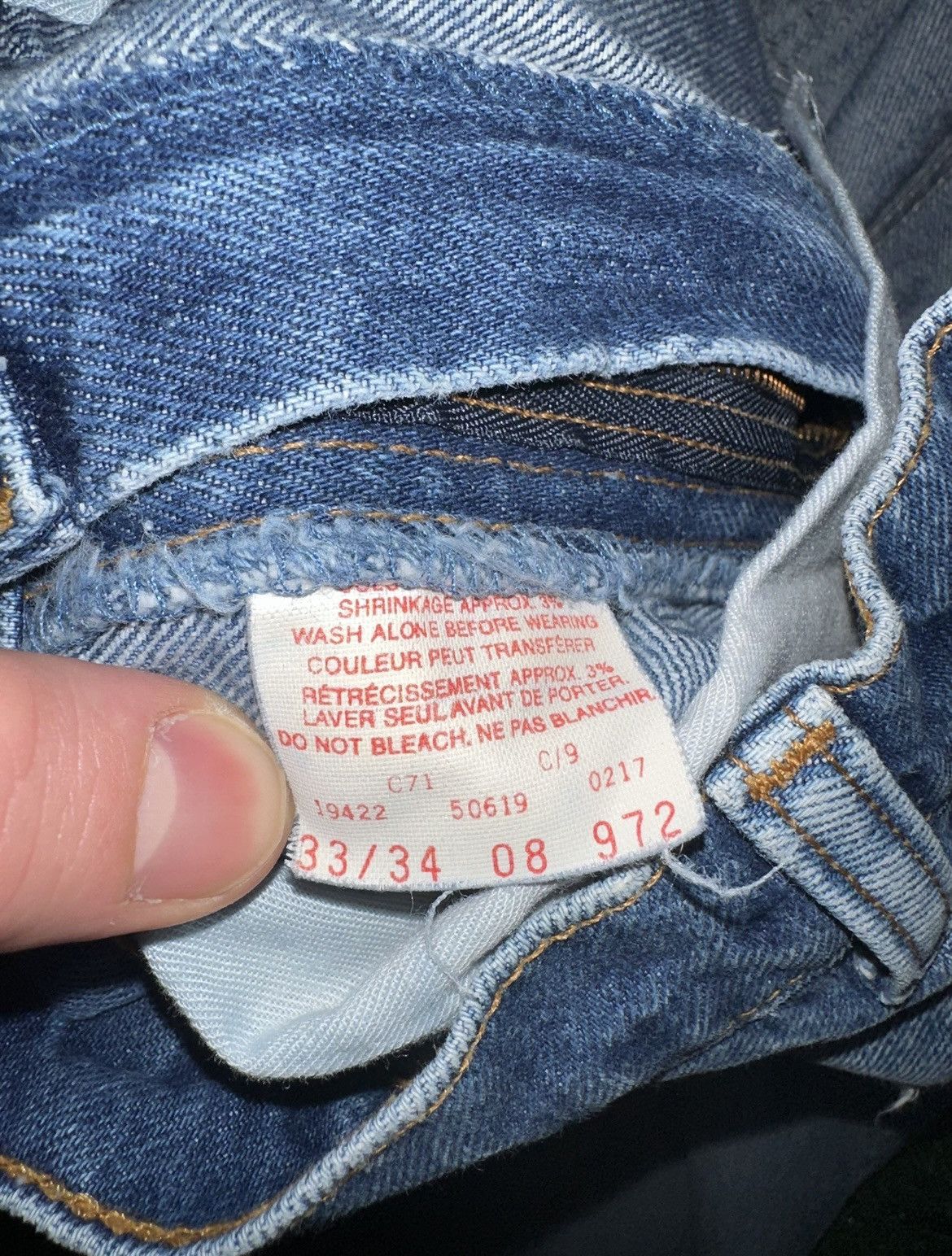 Levi's Levi Orange Tab 619 Jeans Size 33x34 Size US 33 - 4 Thumbnail