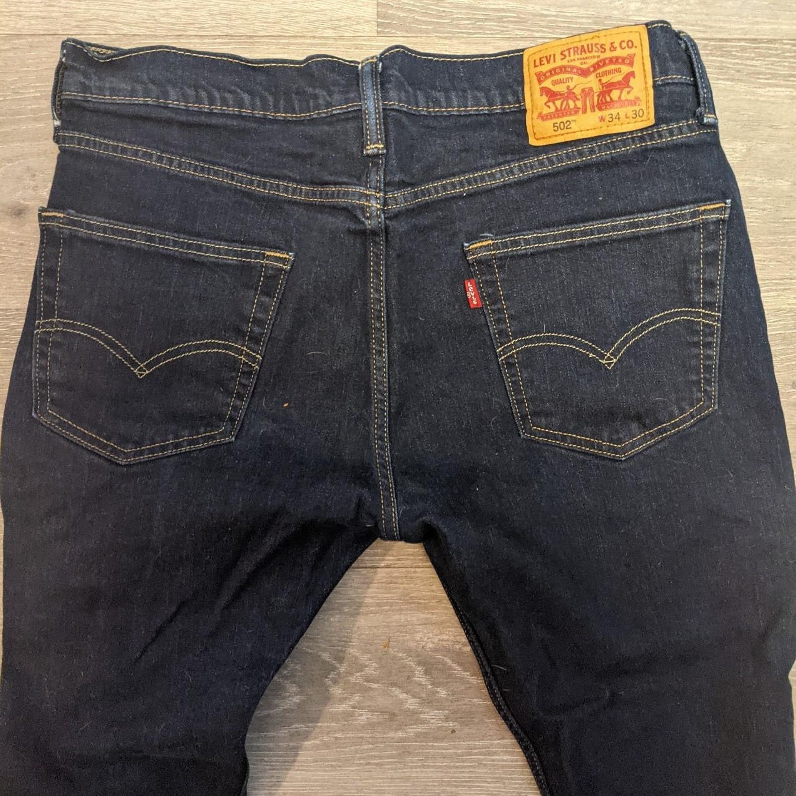 Levi's Levis 502 Blue Denim Jeans Size US 34 / EU 50 - 4 Thumbnail